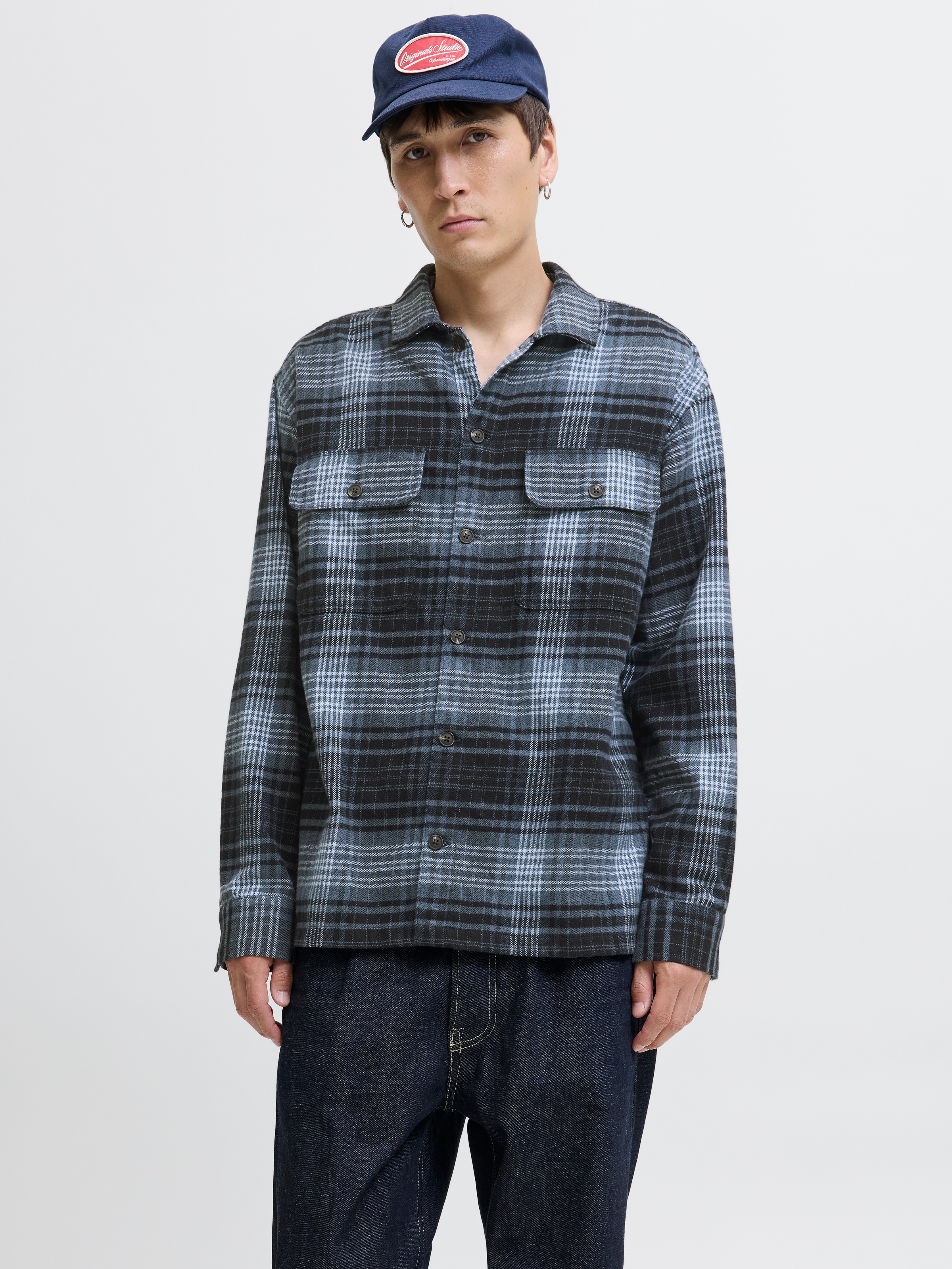 Jack & Jones Herren Freizeit Hemd JJECHARGE OVERSHIRT - Regular Fit günstig online kaufen