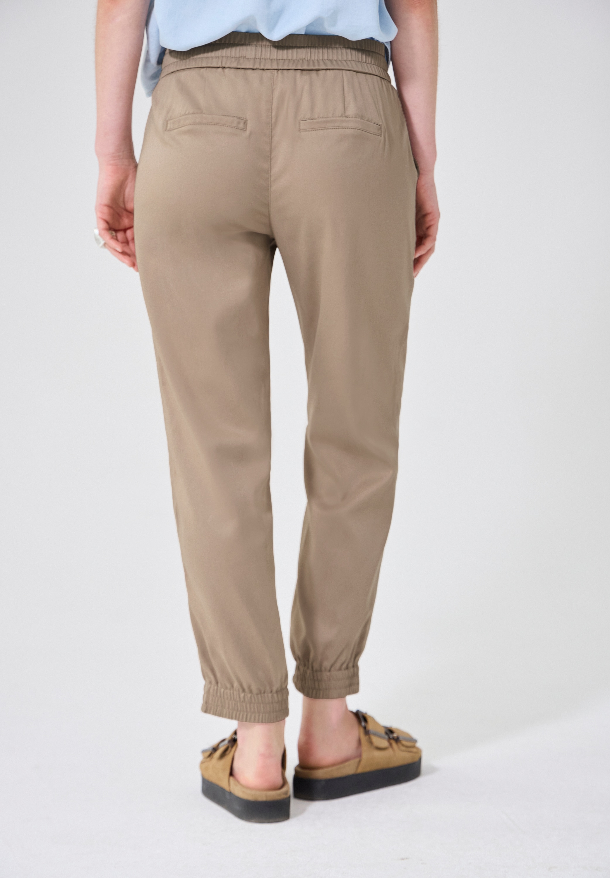 STREET ONE STUDIO Jogger Pants  Elastikbund mit Tunnelzug