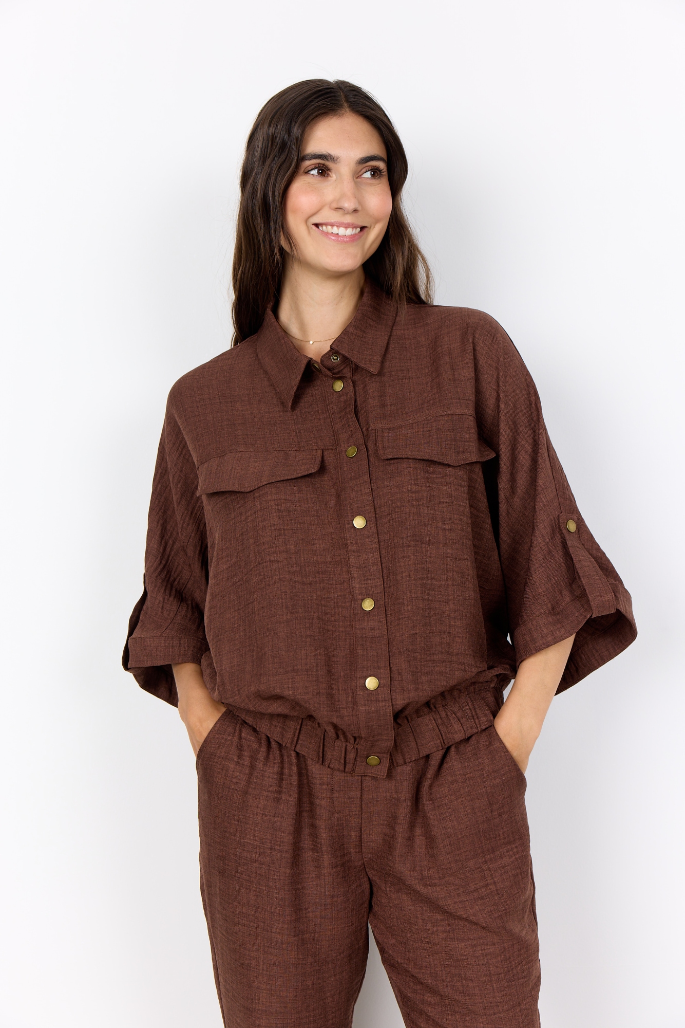 soyaconcept 1100000002199 "SC-CHARISSA 1" aus Polyester, hüftlanger Schnitt, mit elastischem Bund