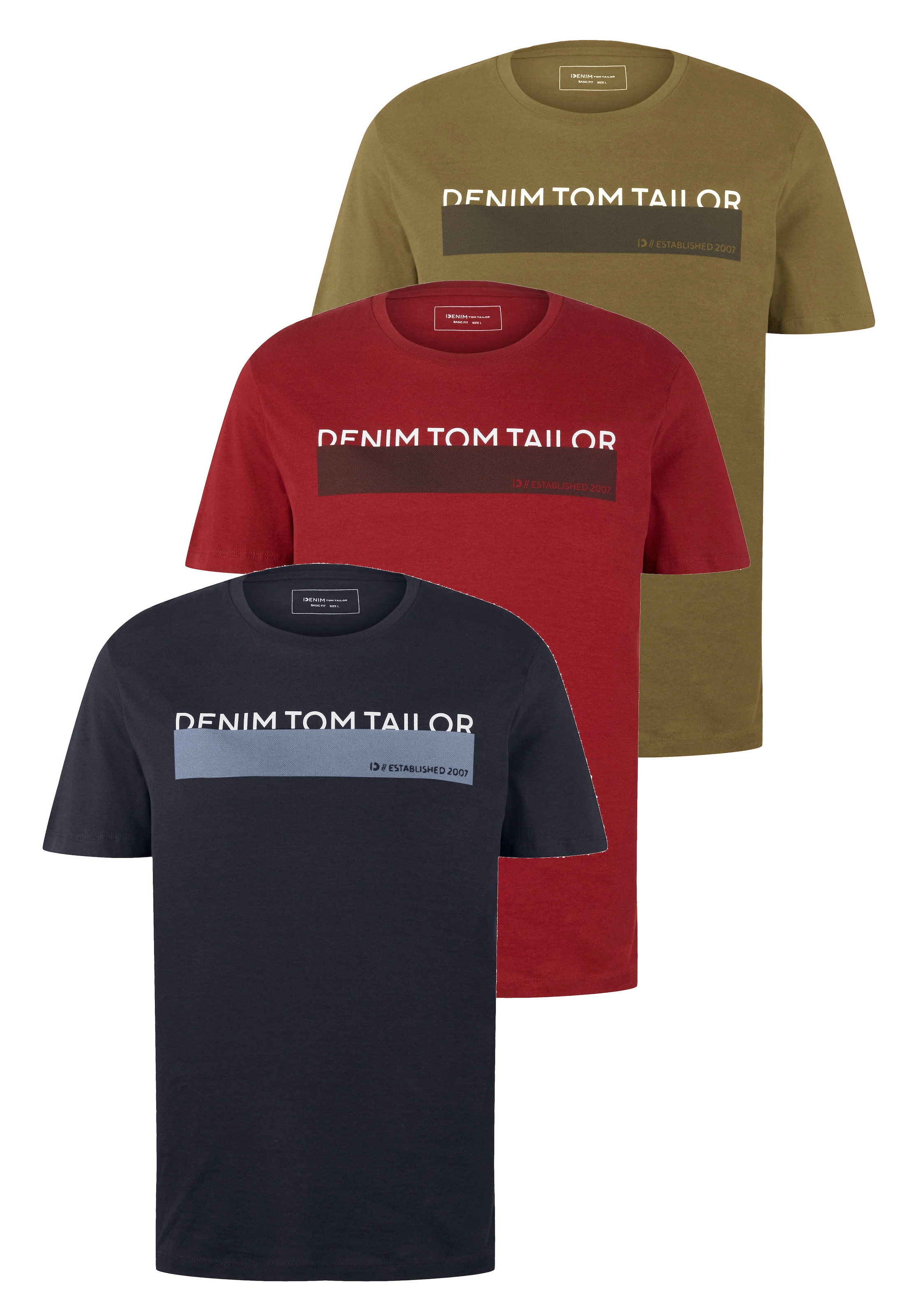 TOM TAILOR Denim T-Shirt, in verschiedenen Farben günstig online kaufen