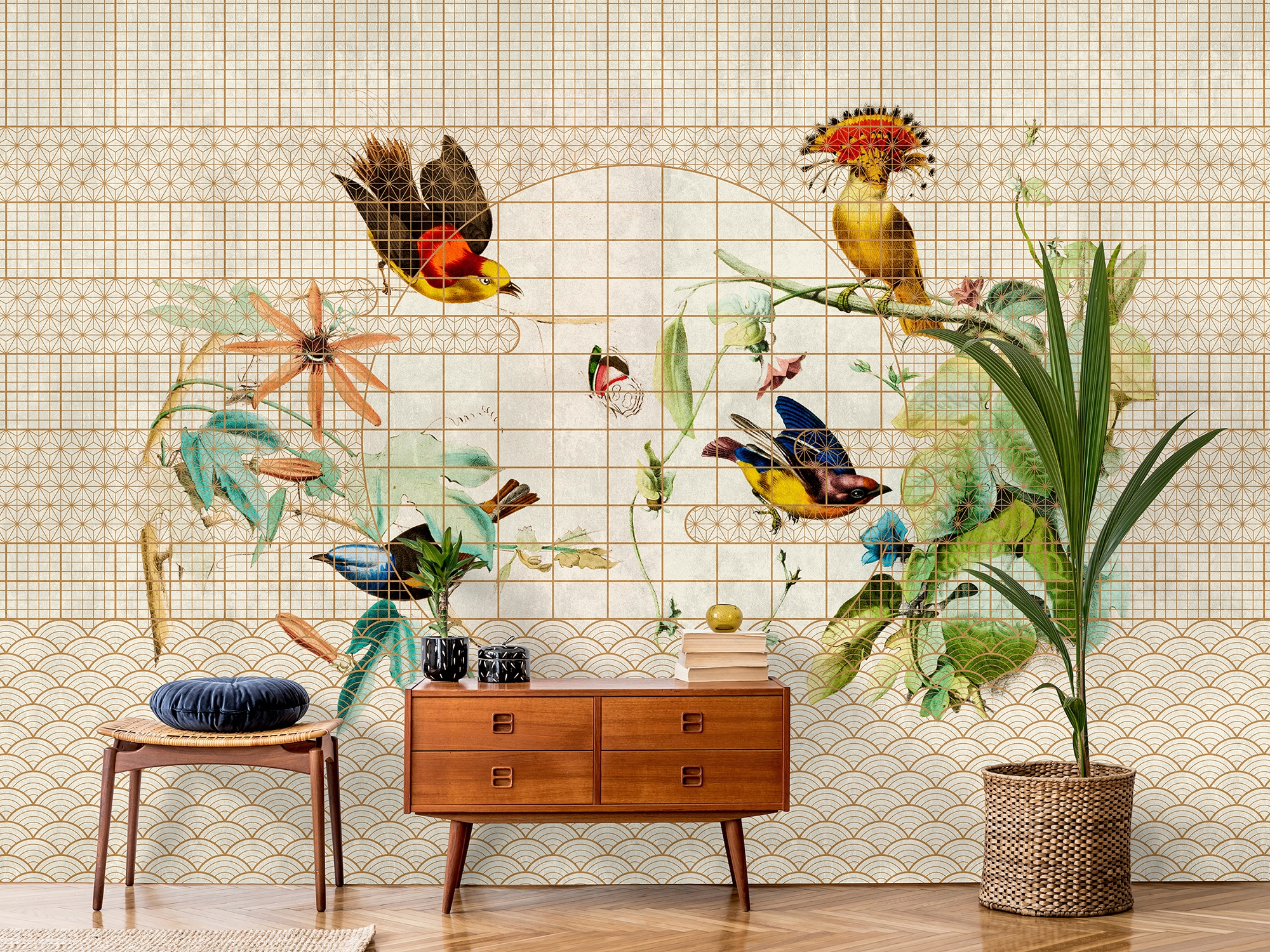 living walls Fototapete »Walls by Patel Volière«, Vlies, Wand