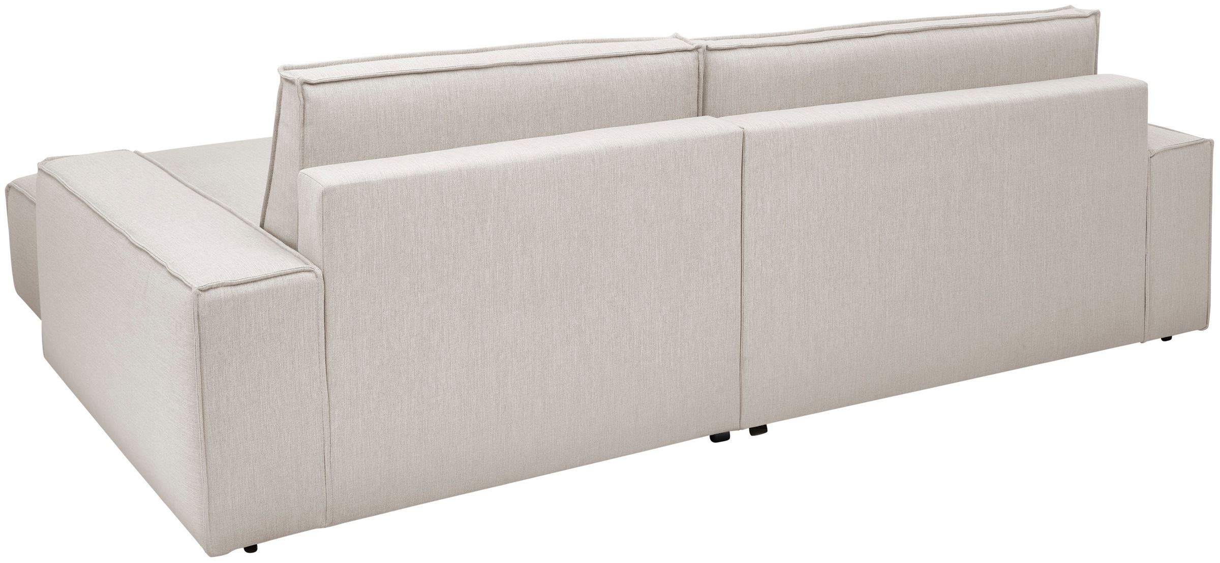 Home affaire Ecksofa »NEU: SHERWOODL XXL 284, Big-Sofa L-Form, tiefe Sitzfläche 95 cm, Cord,«, Leinenoptik, Recamiere rechts/links, auch als Schlafsofa stellbar