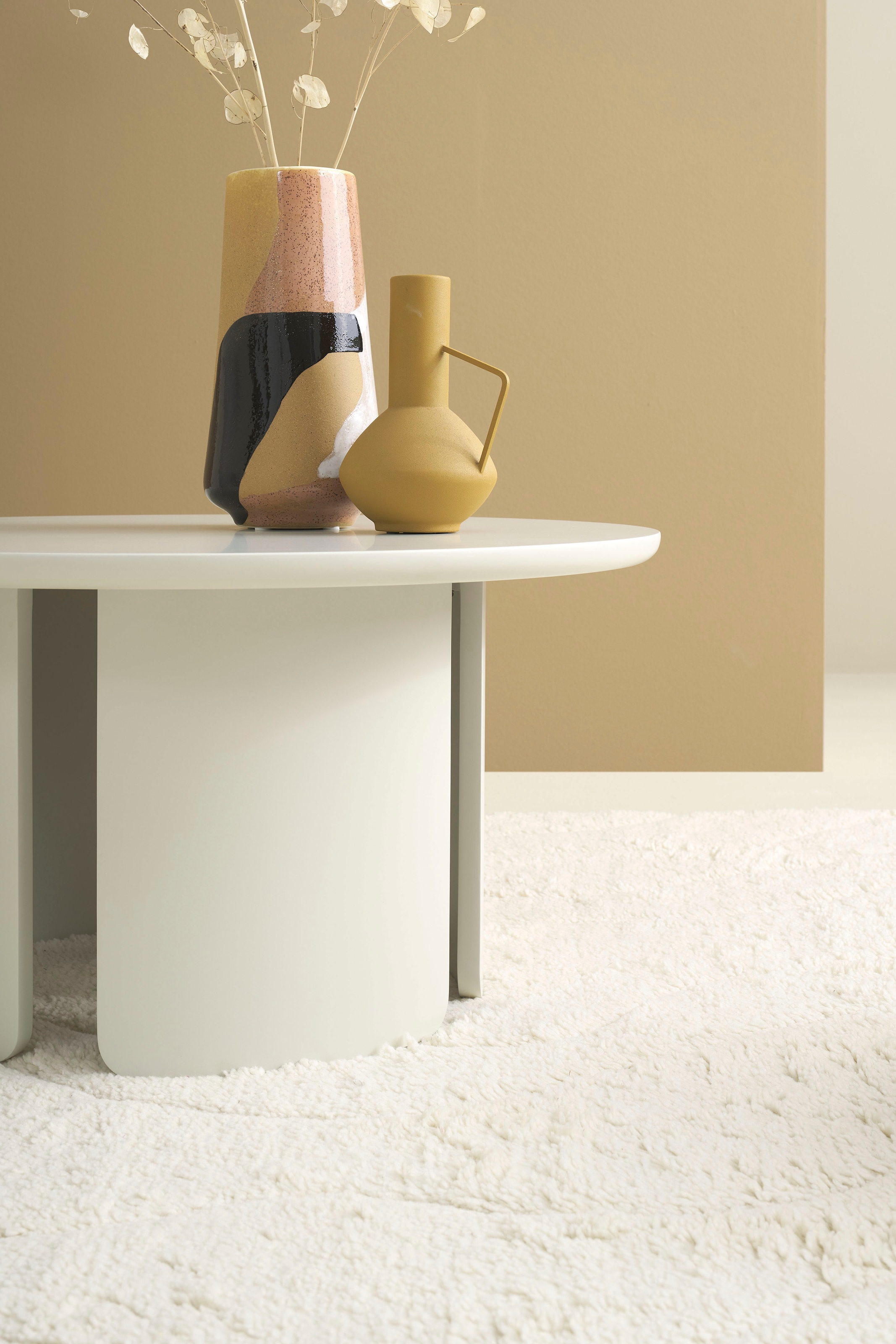 SCHÖNER WOHNEN-Kollektion Couchtisch »MOLDE« 1 Stk. tlg. 80 cm, mit variabel montierbarem Untergestell