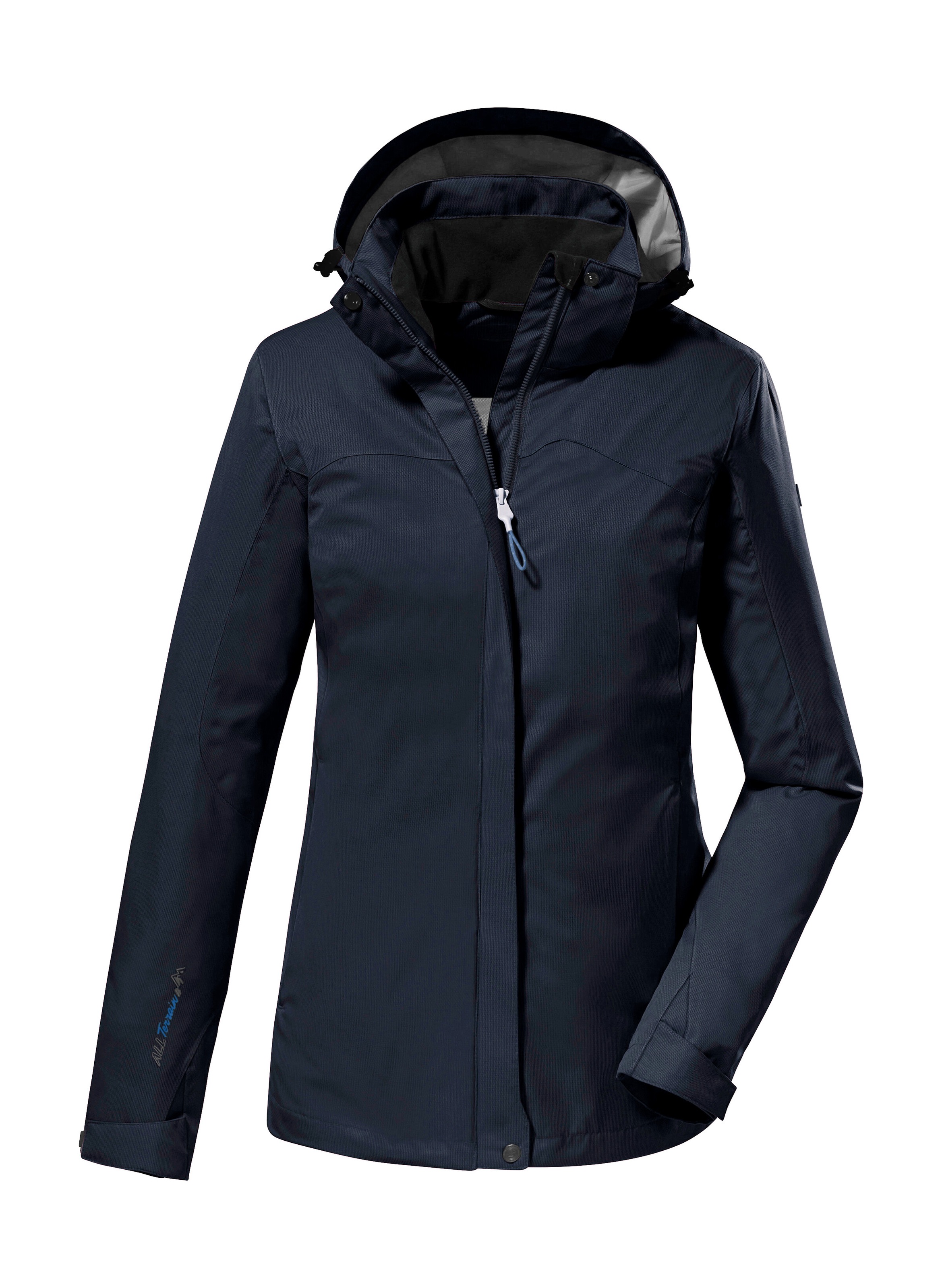 Killtec Funktionsjacke "KOS 133 WMN JCKT" Wasser- und winddichte Damenjacke mit abnehmbarer Kapuze
