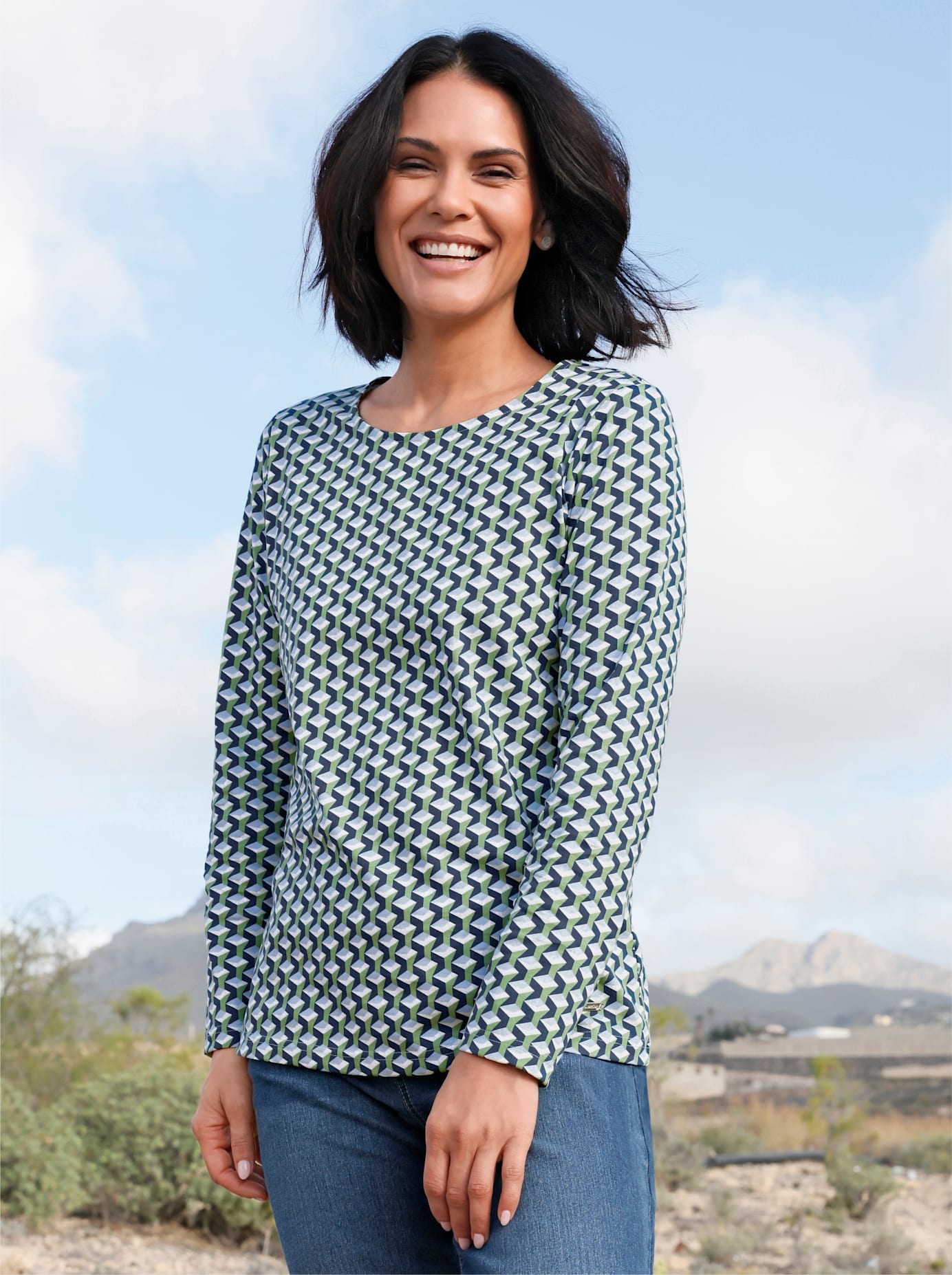 Casual Looks Print-Shirt "Druck-Shirt" 1