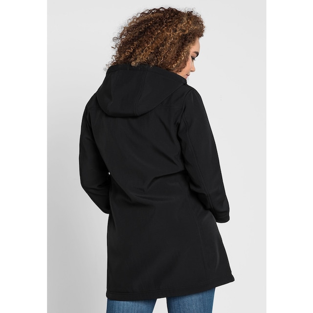 Sheego Softshelljacke »Große Größen«, mit Kapuze, mit weicher Fleece- Innenseite für bestellen | BAUR