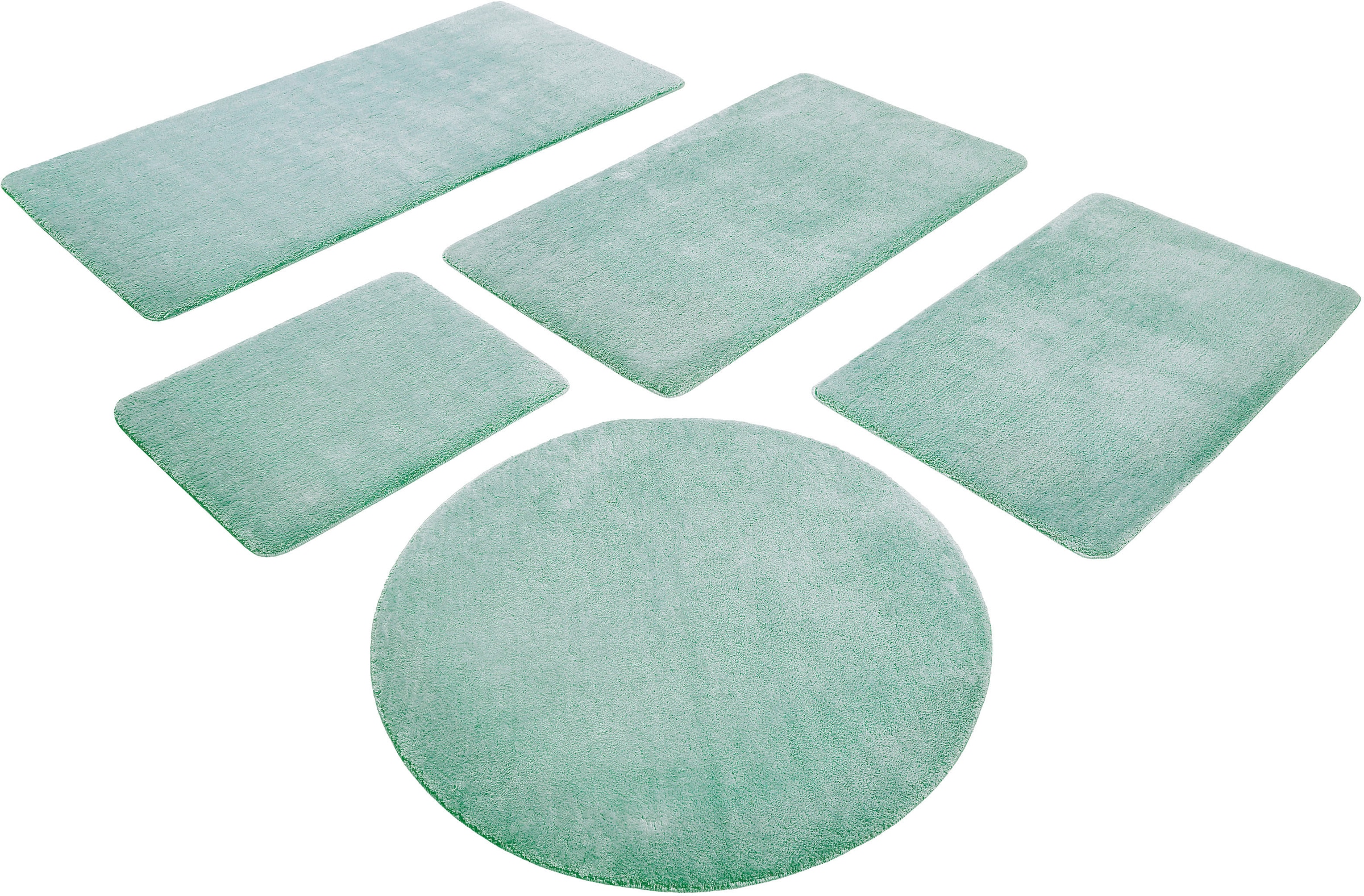 Wecon home Basics Badematte »Joris«, rutschhemmend beschichtet, strapazierfähig, waschbar, viele Größen, Badezimmerteppich, uni