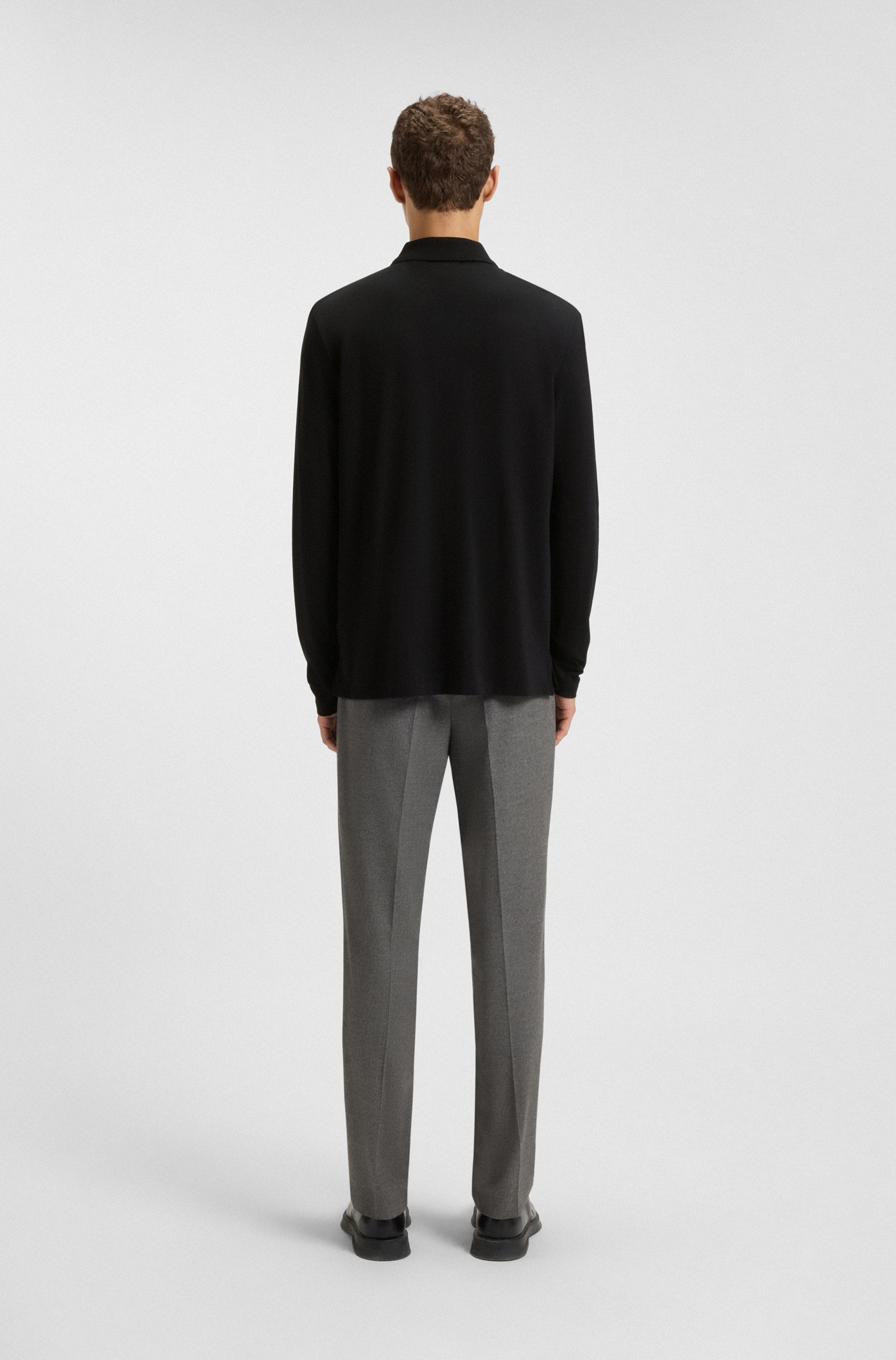 HUGO Langarm-Poloshirt »Donoslong« Polokragen, Regular Fit, Knopfleiste