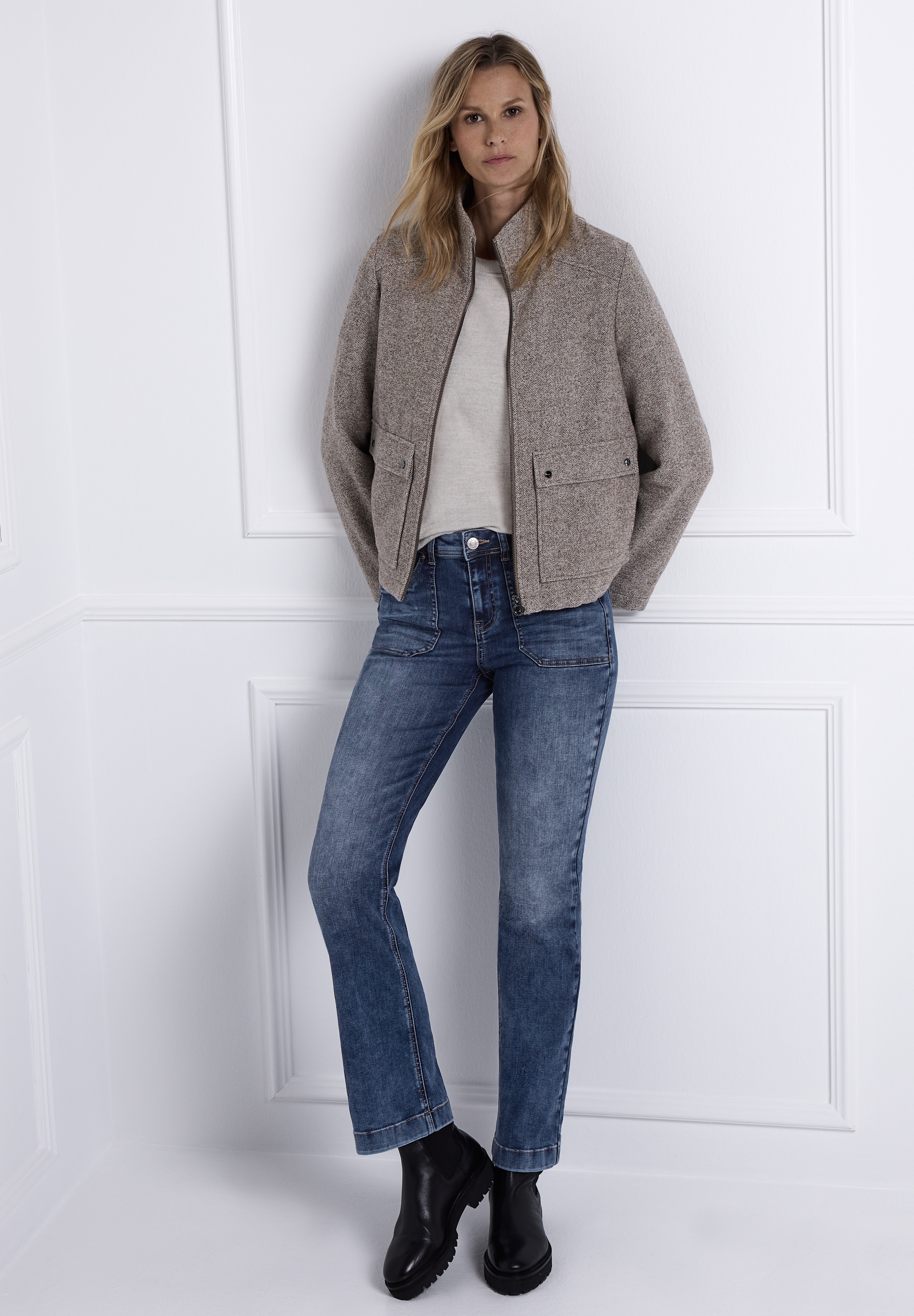 STREET ONE Bootcut-Jeans