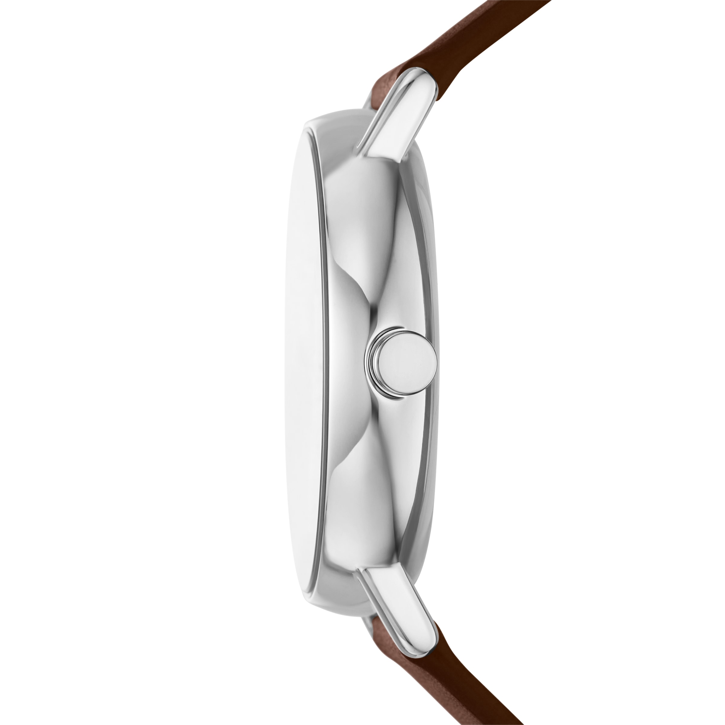 Skagen Quarzuhr »SIGNATUR«, Armbanduhr, Herrenuhr, Lederarmband, analog, Tag, Wochentag