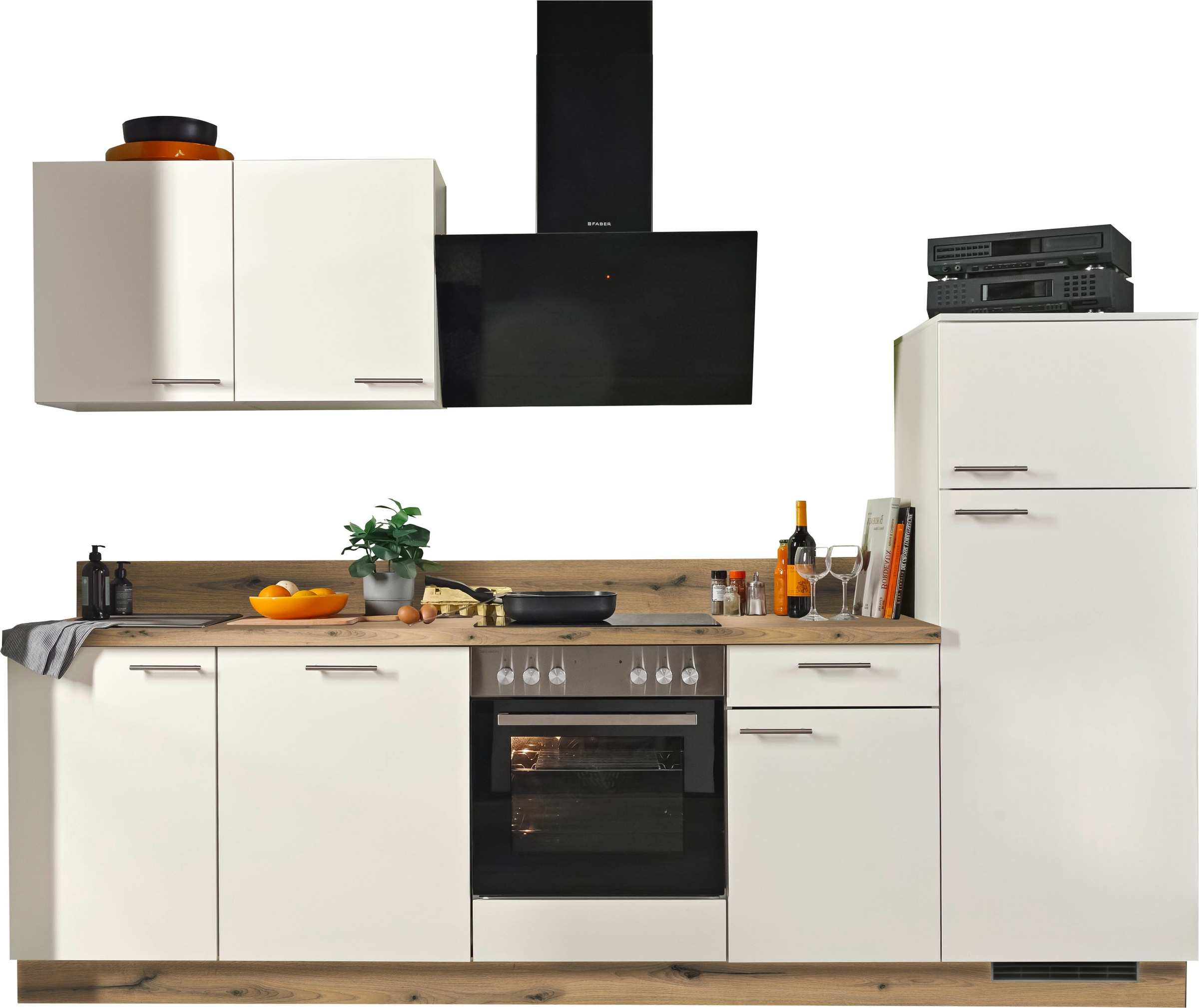 KOCHSTATION Küche "Scafa" vormontiert, wahlweise mit E-Geräten, Stellbreite günstig online kaufen