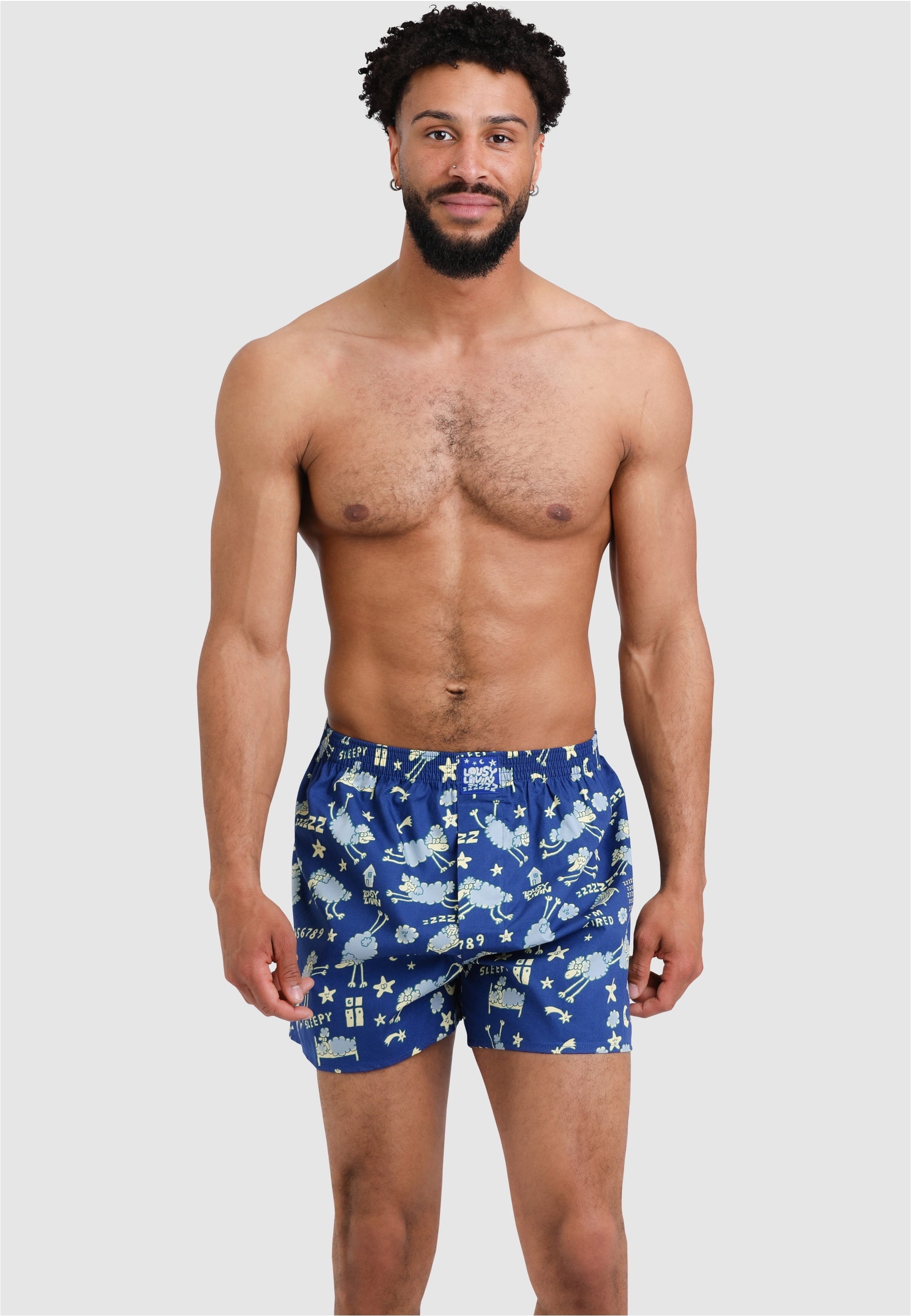 Lousy Livin Boxershorts »2Pack Boxershorts Sheep & Yoga«, mit lockerem Schnitt