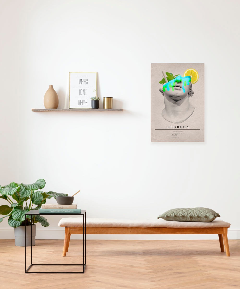 Komar Leinwandbild "Greek Ice Tea Cocktail - Größe 40 x 60 cm" Natur 1 Stk. günstig online kaufen