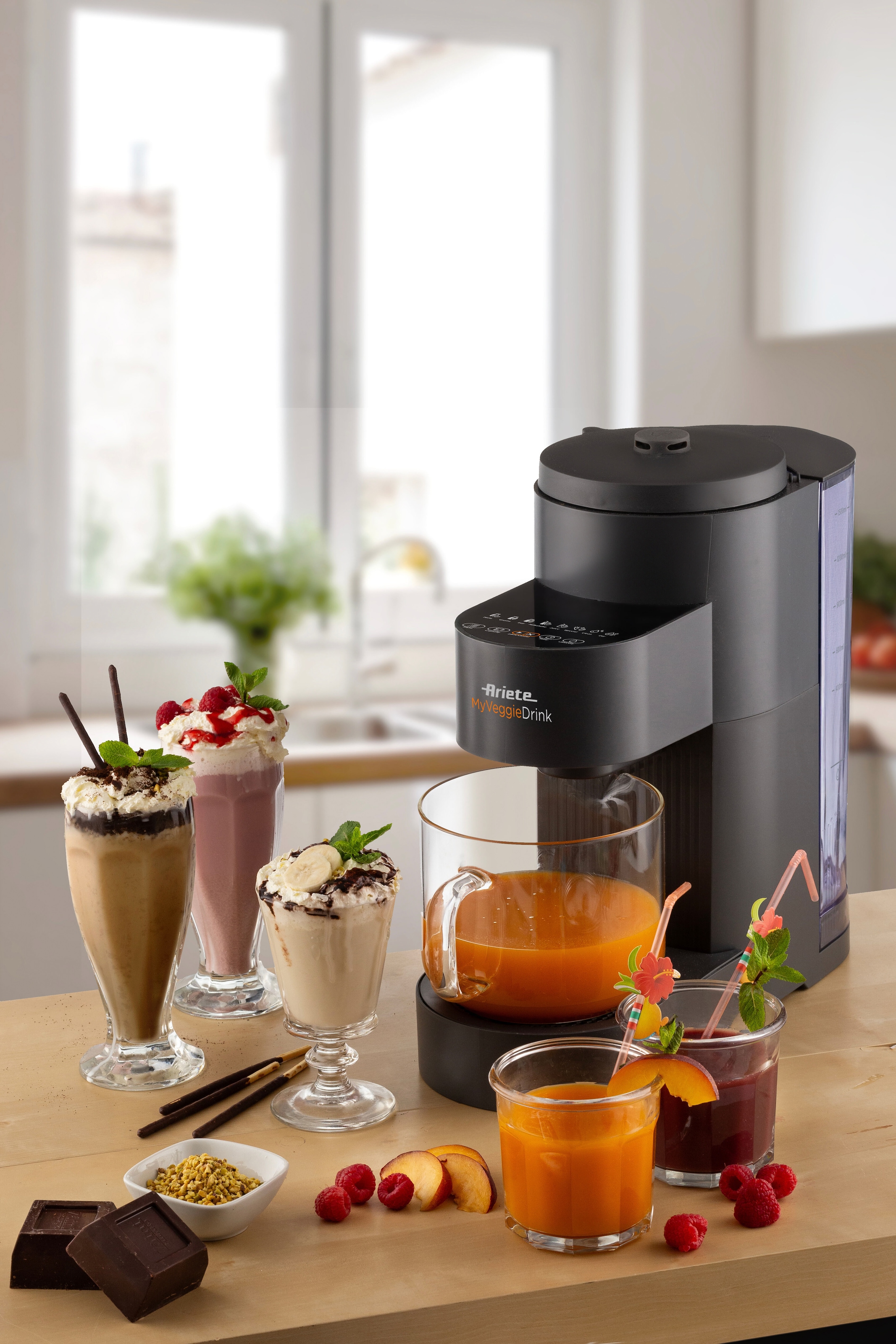 Ariete Entsafter »My VeggieDrink« 1200 W Pflanzenmilch-, Milchshake-Zubereiter und Entsafter in Einem, 1,5 L