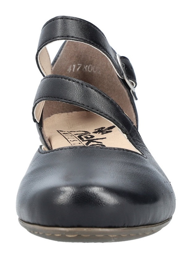 Pumps RIEKER, Damen, Gr. 41, schwarz, Leder, Synthetik, festlich, Schuhe Pumps, Abendschuh, Festtagsschuh,Trichterabsatz, gepolsterte Innensohle 3