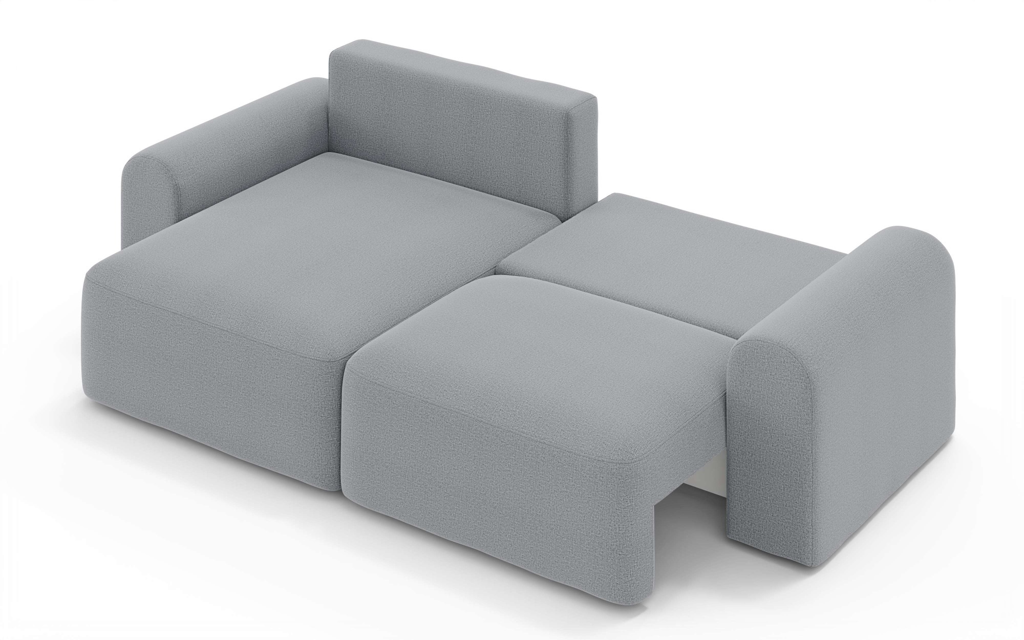 OTTO home Ecksofa »LEOO universell Schlafsofa mit Bettkasten, Maße B/T/H: 272/152/84,5 cm«, L-Form mit Recamiere rechts oder links montierbar, hoher Sitzkomfort