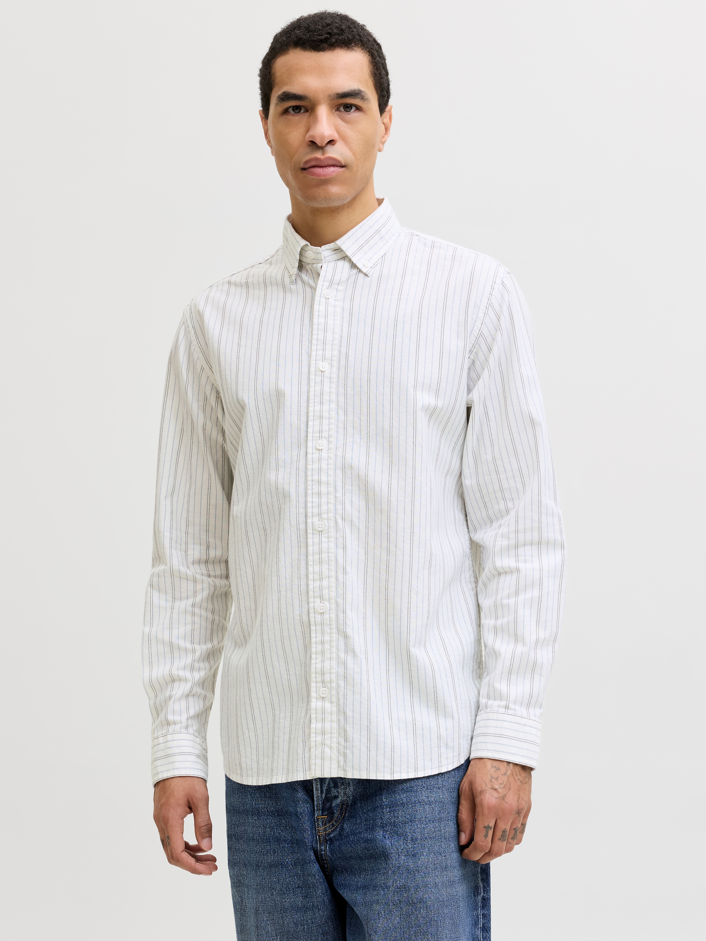 Jack & Jones Langarmhemd "JPRBLUHARVEY OXFORD L/S SHIRT SN" Baumwolle, regu günstig online kaufen