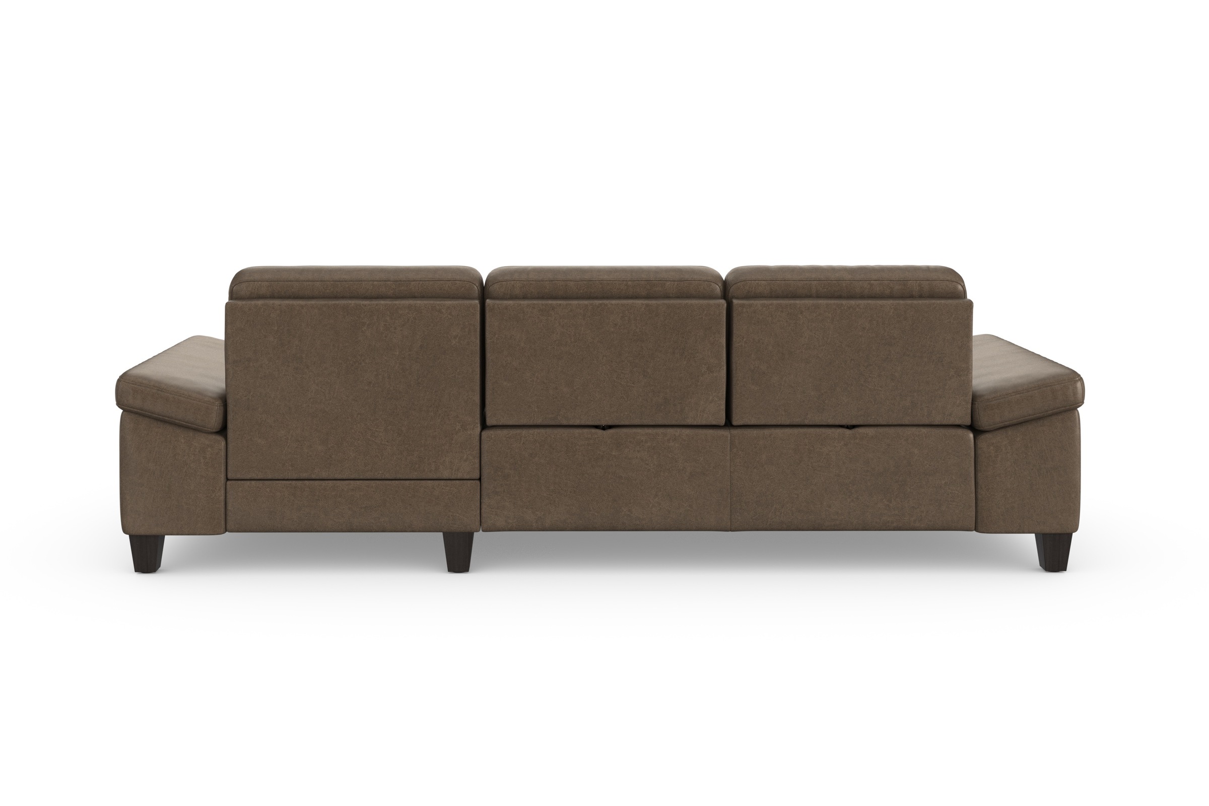 sit&more Ecksofa »Westham L-Form«, Recamiere, mit oder ohne Bettfunktion, Bettkasten, Füße wengefarben