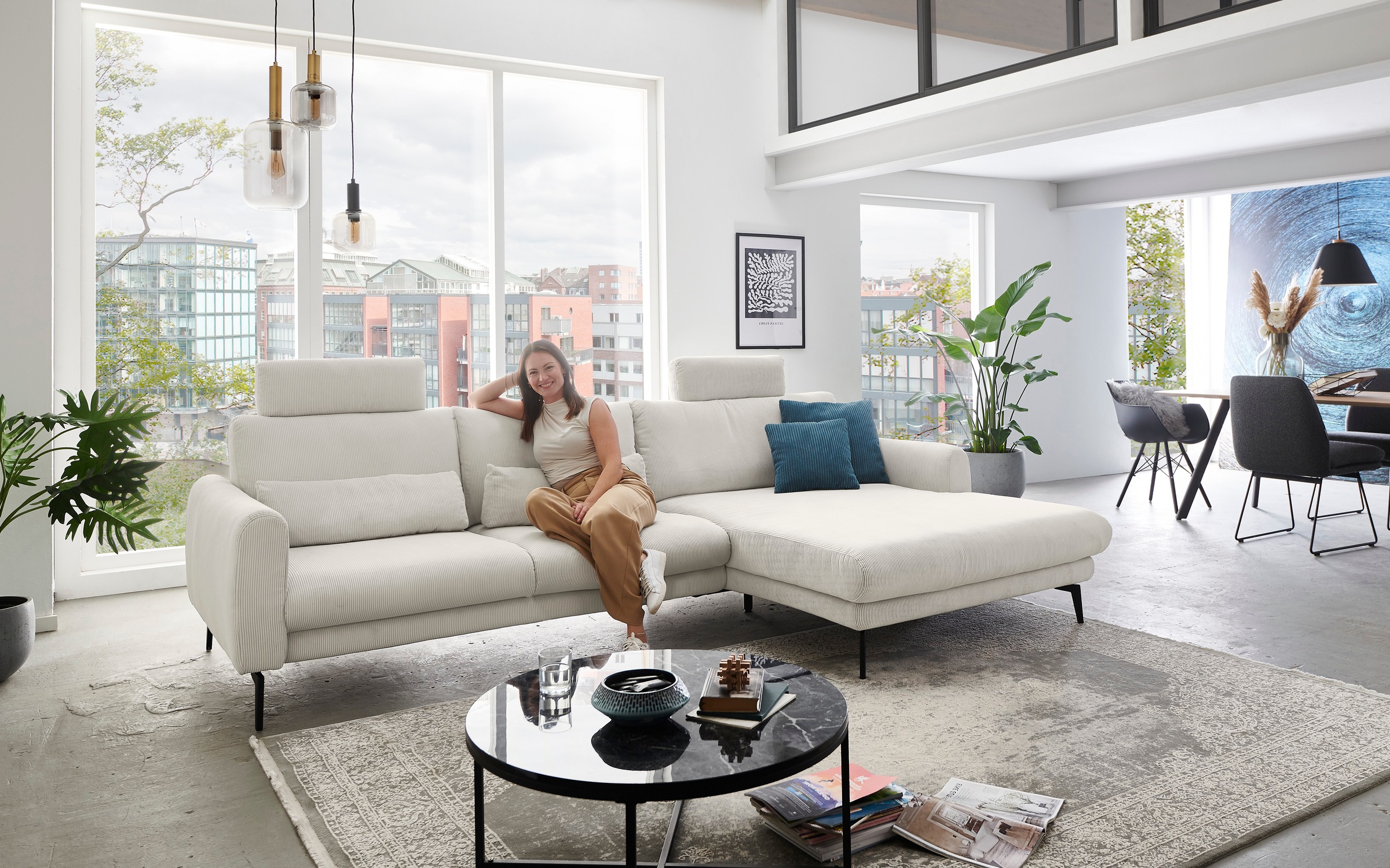 Die PlanBar Ecksofa "MP-IN23147 L-Form" Kaltschaumpolsterung, softer Sitz & günstig online kaufen