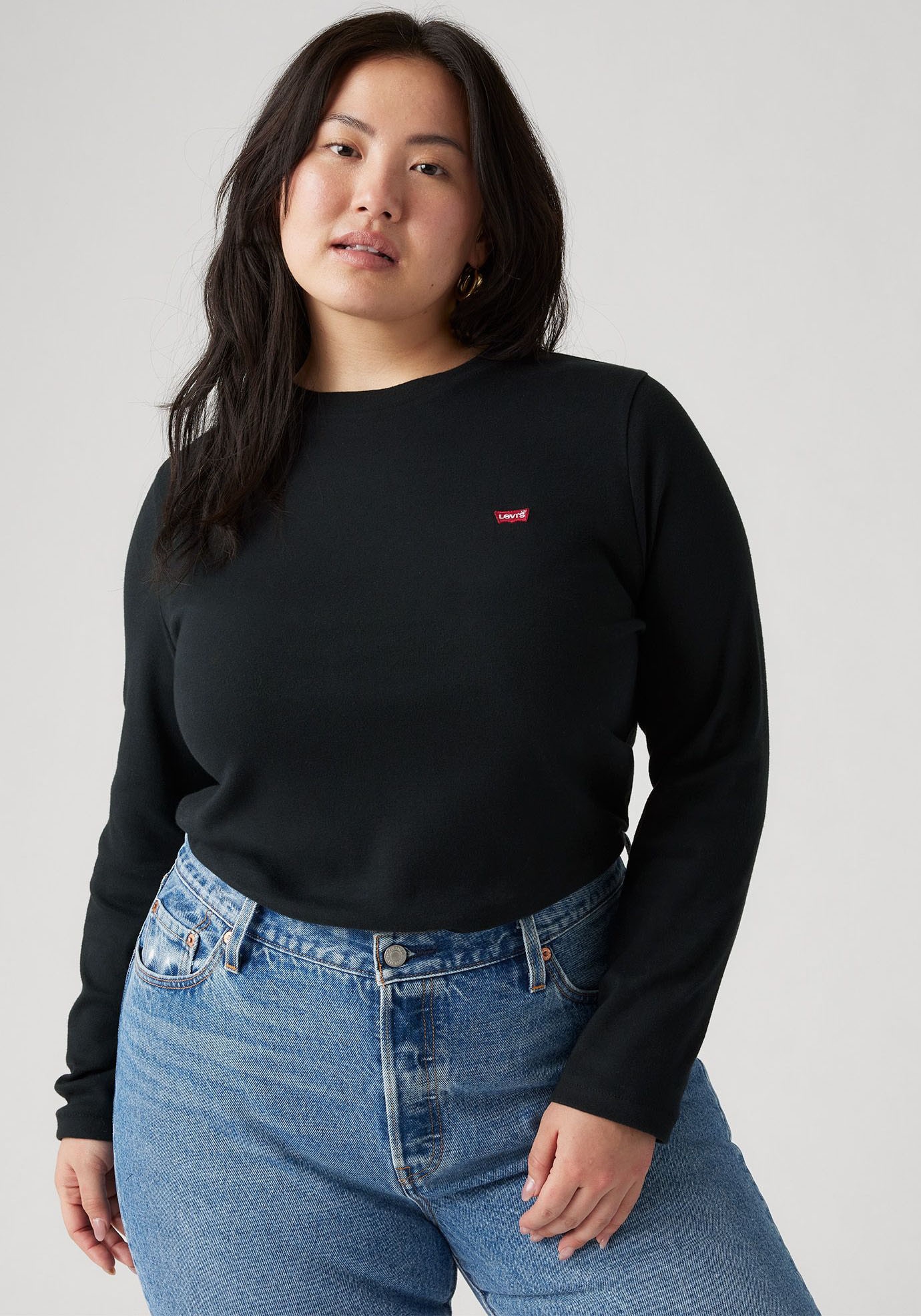 Levi's® Plus Langarmshirt »PL ESSENTIAL LS TEE«, aus Baumwolle