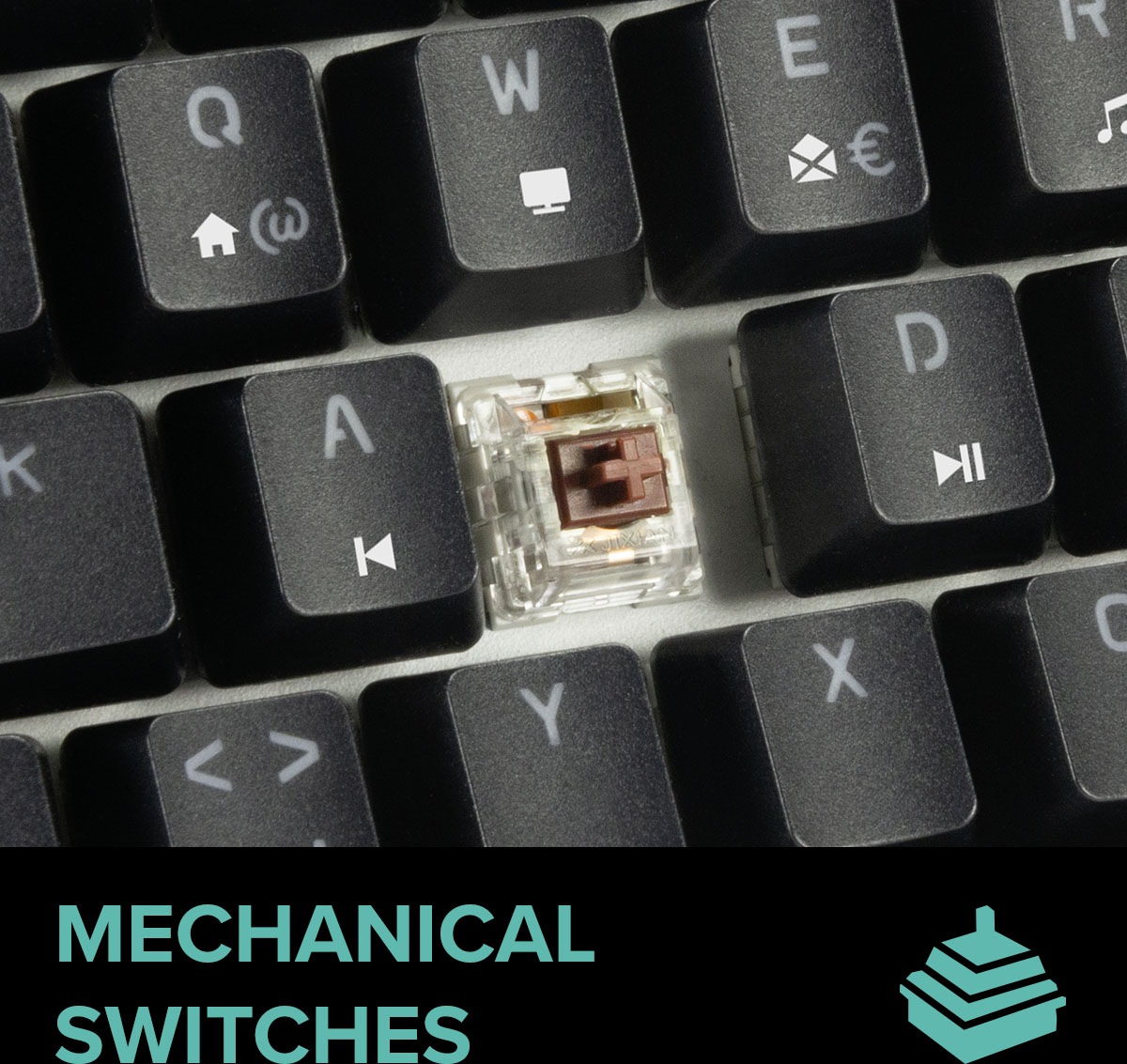 Speedlink Gaming-Tastatur »ATMOS RGB Rainbow Mechanisches 60% Tastenfeld«, (Fn-Tasten-USB-Anschluss), DE Layout, brown switches