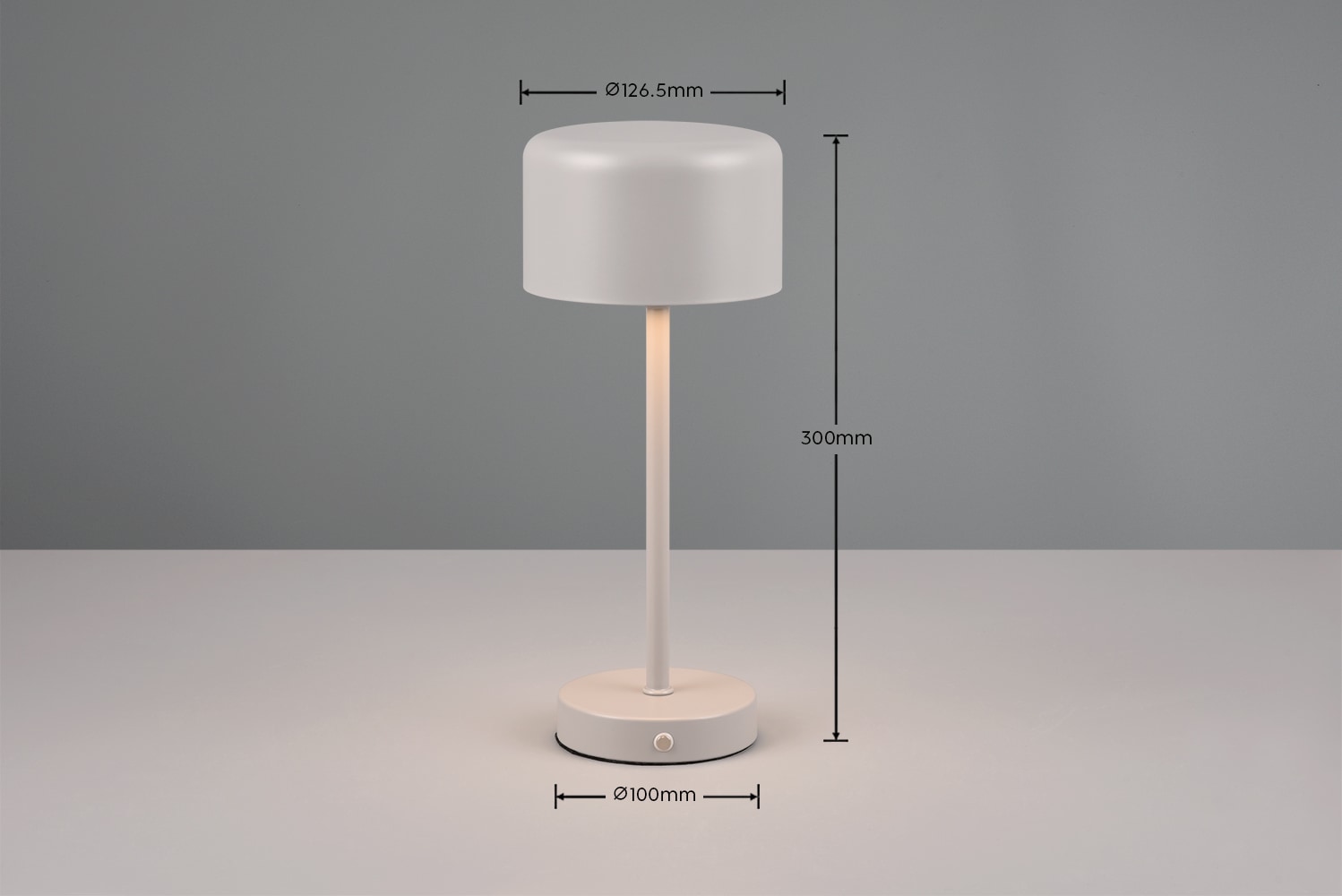 my home LED Tischleuchte »Kadira«, 1 flammig, Leuchtmittel LED-Board | LED fest integriert, Akku Tischlampe mit USB-C Anschluss, Touchdimmer 4 Stufen, Höhe 30cm