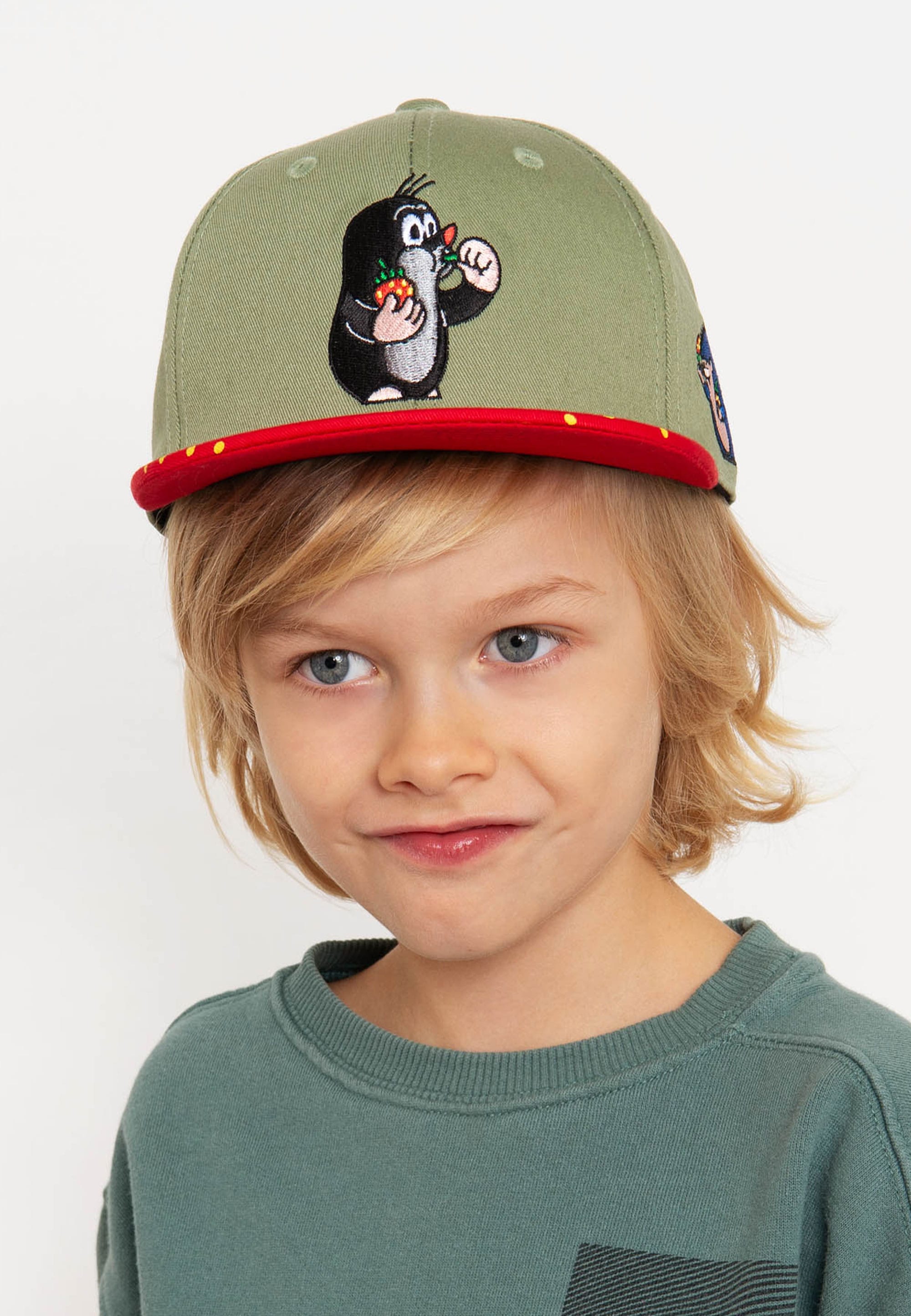 koaa Baseball Cap »Der kleine Maulwurf - Erdbeere«, mit detailreicher Stickerei