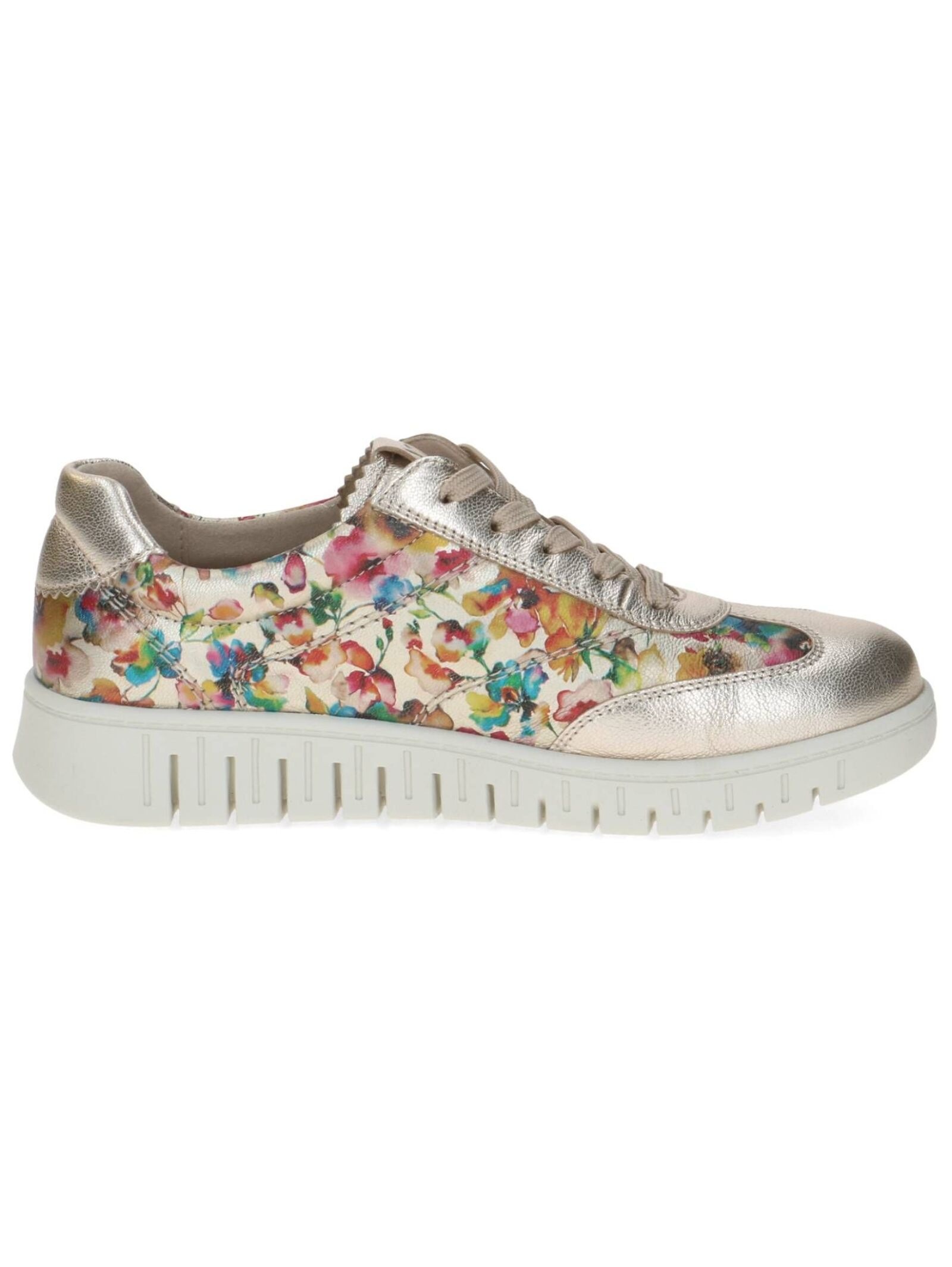 Sneaker CAPRICE "Caprice Sneaker Leder", Damen, Gr. 38, multicolor, Leder, Schuhe Sneaker 3