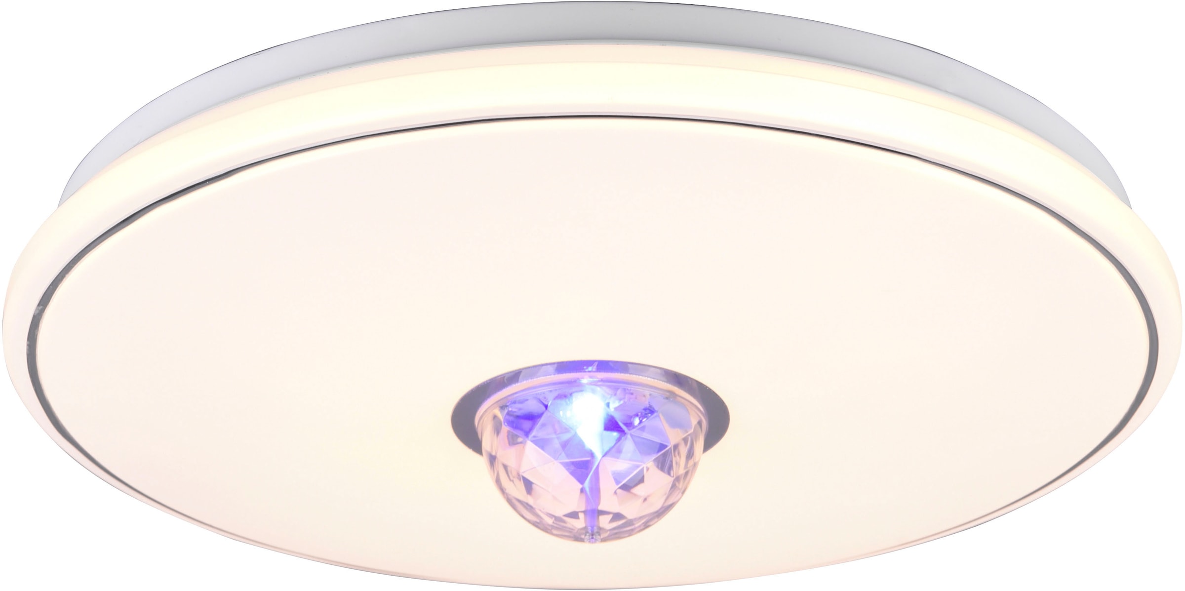 dimmbar BAUR 1 | flammig-flammig, Ø 38cm RGB Deckenlampe LED Farbwechsel TRIO Leuchten mit Deckenleuchte »Rave«, Fernbedienung 3000K