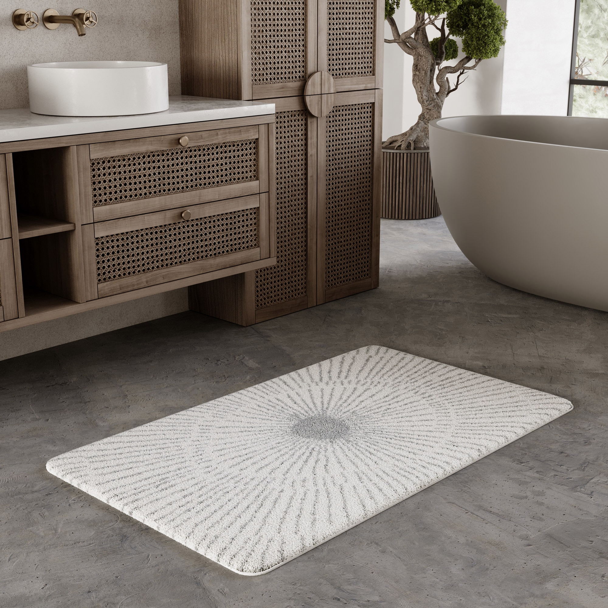 Wecon home Basics Badematte "Jasbeer" Höhe 15 mm waschbar, rutschfest, stra günstig online kaufen