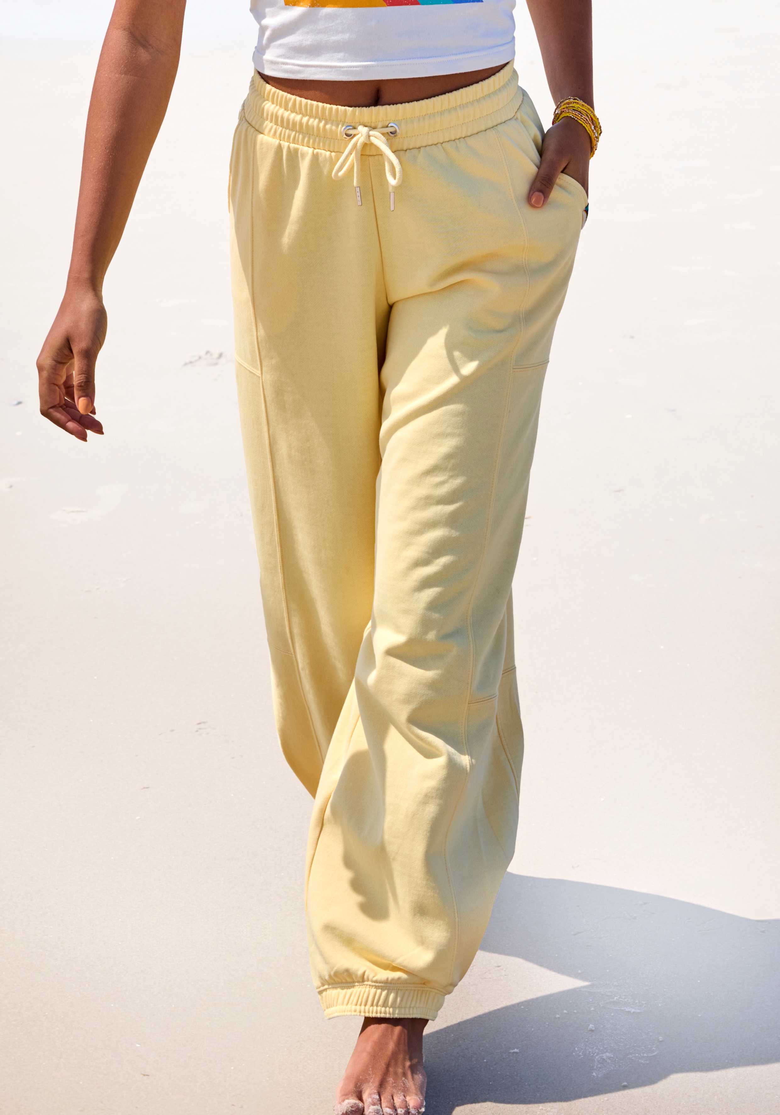 Bench. Loungewear Sweathose mit seitlichen Eingrifftaschen, Loungewear