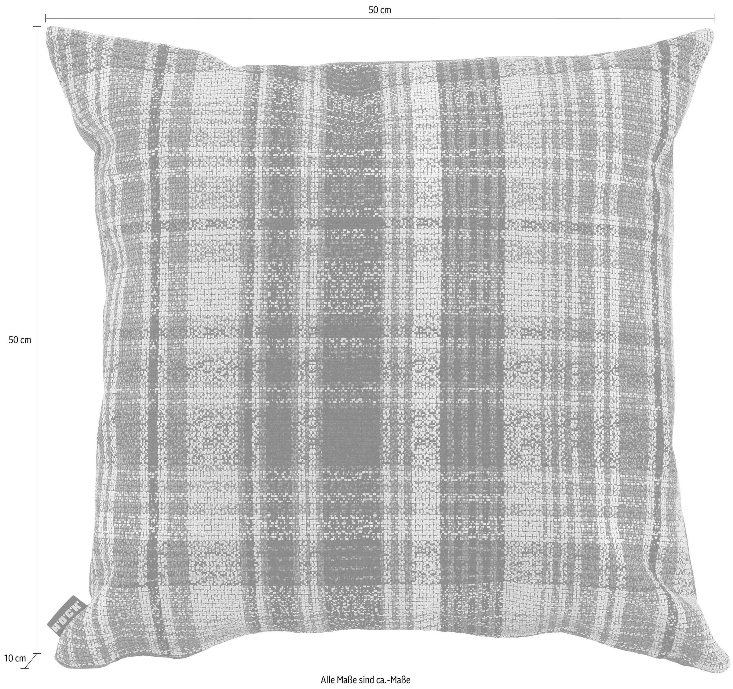 H.O.C.K. Dekokissen "Ardesia" mit Karomuster, Kissenhülle mit Füllung, 1 St günstig online kaufen
