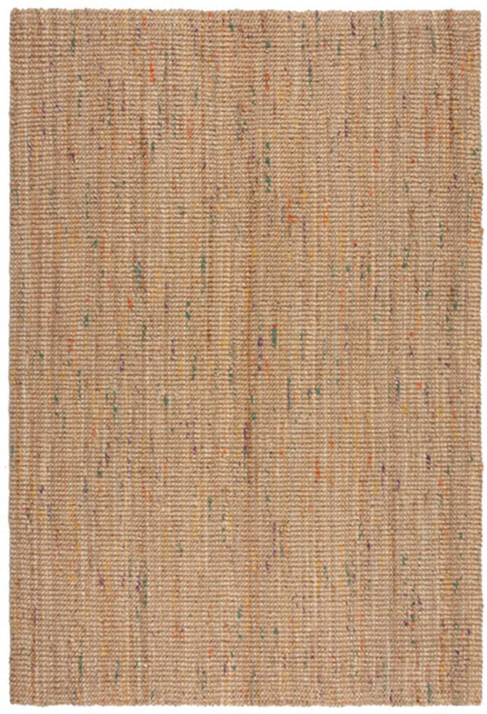FLAIR RUGS "Jute Boucle" rechteckig 7 mm Höhe aus 100% Jute, mit Fransen, aus Naturfasern