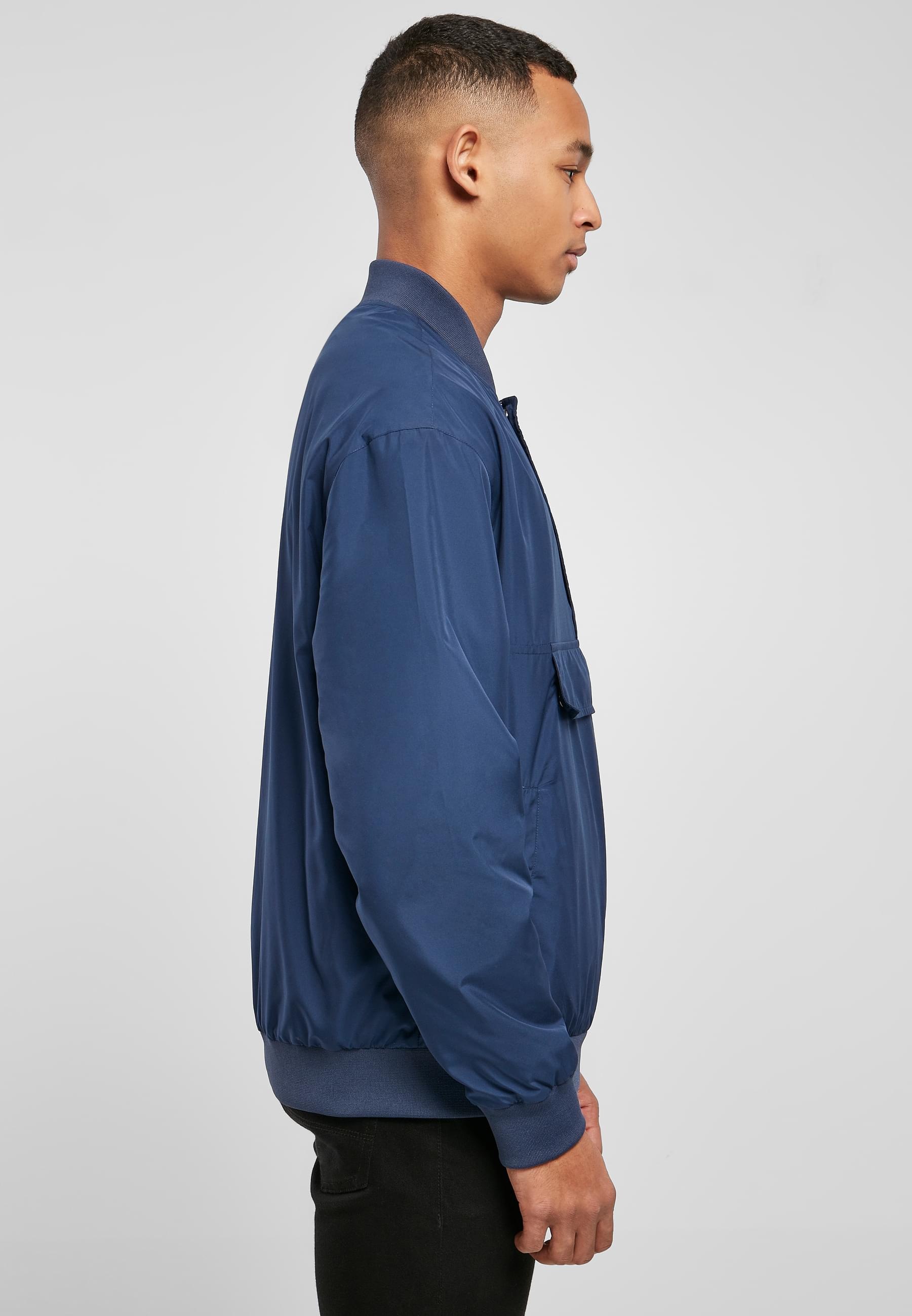 URBAN CLASSICS Bomberjacke »Urban Classics Herren Pullover Bomber Jacket«, (1 St.), ohne Kapuze