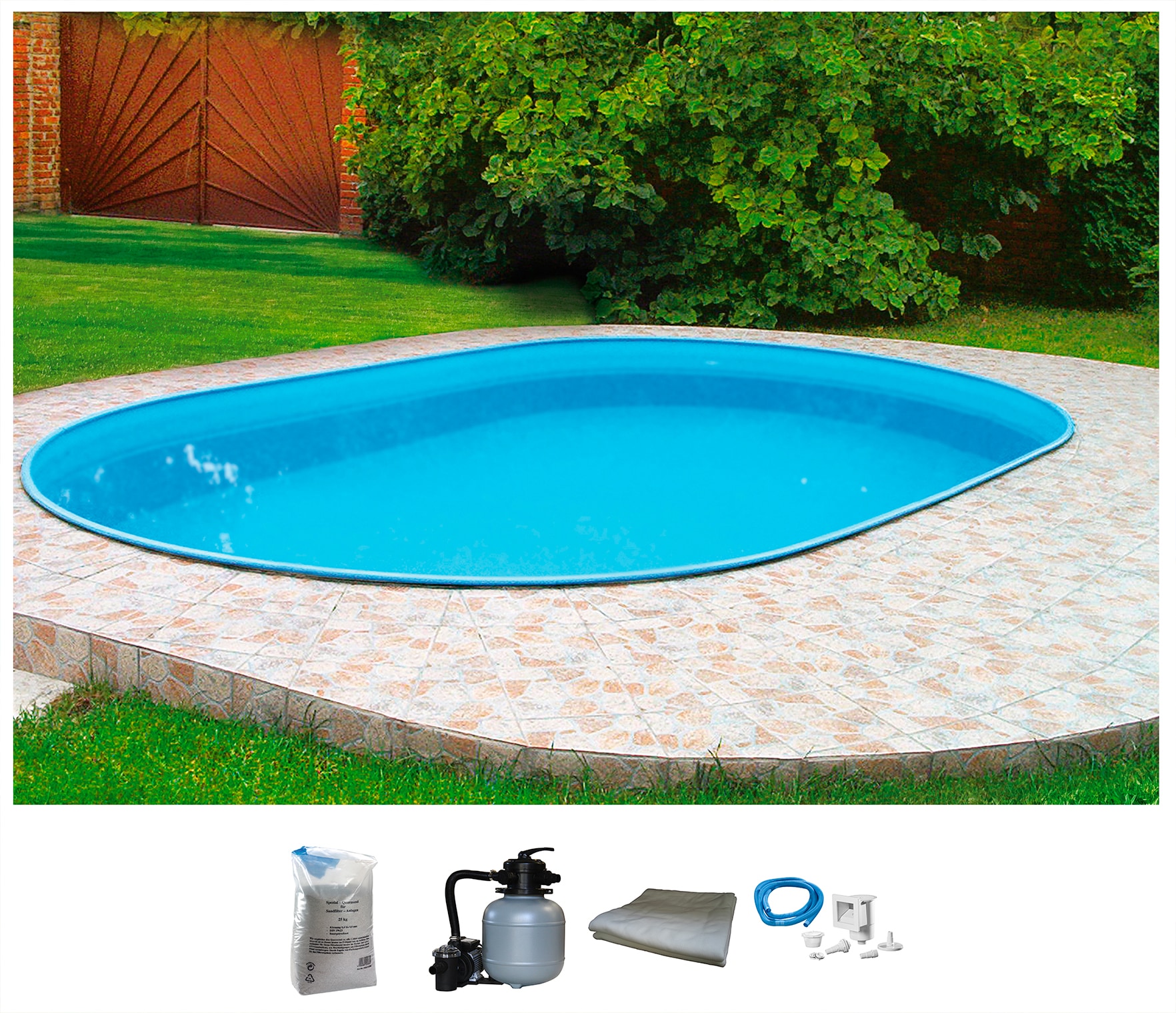 my POOL BWT Ovalpool "PREMIUM" Höhe 135 cm, in verschiedenen Größen verfügb günstig online kaufen