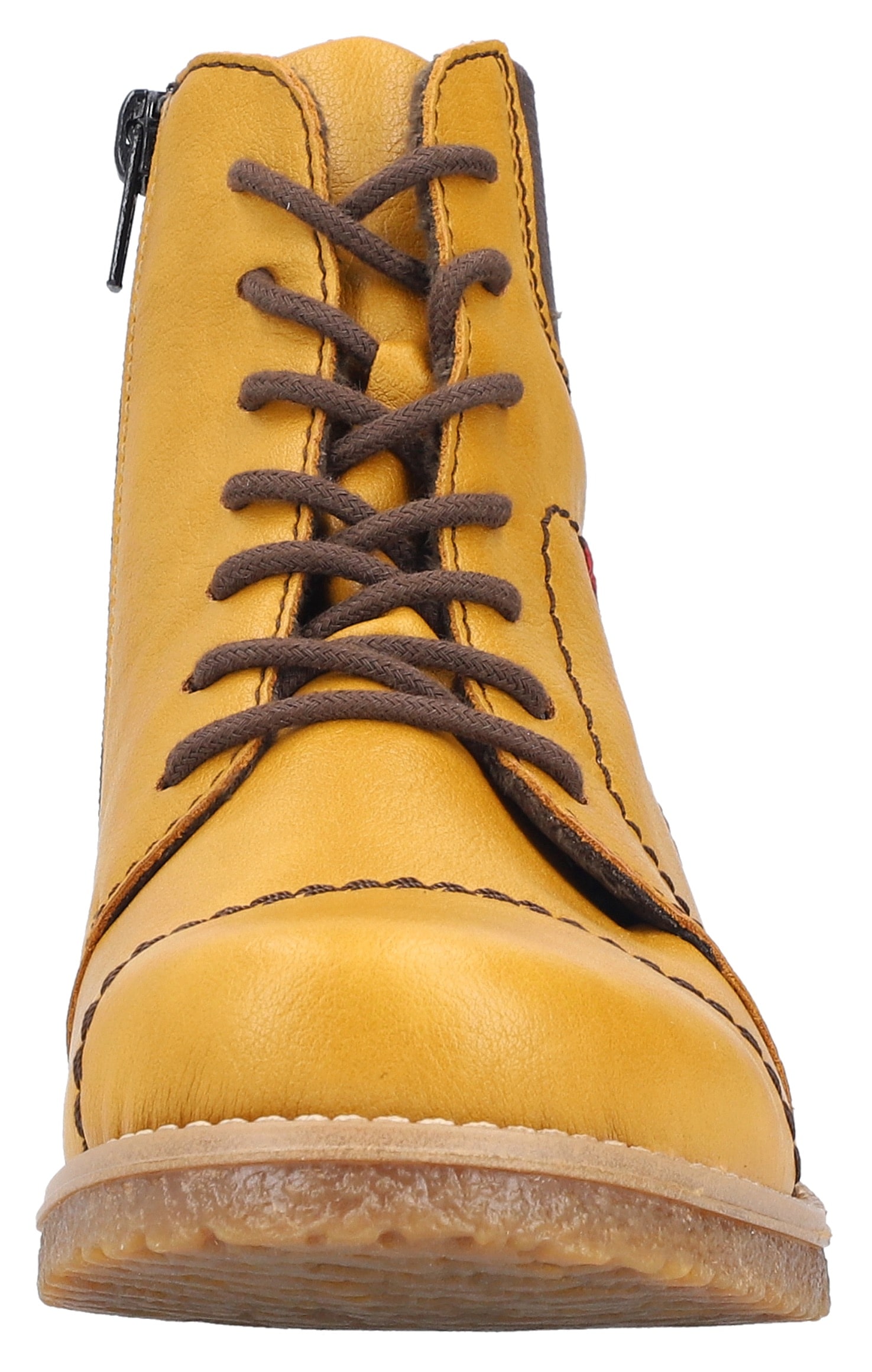 Rieker Schnürstiefelette, Schnürboots, Herbststiefelette, Blockabsatz, mit weicher Innensohle