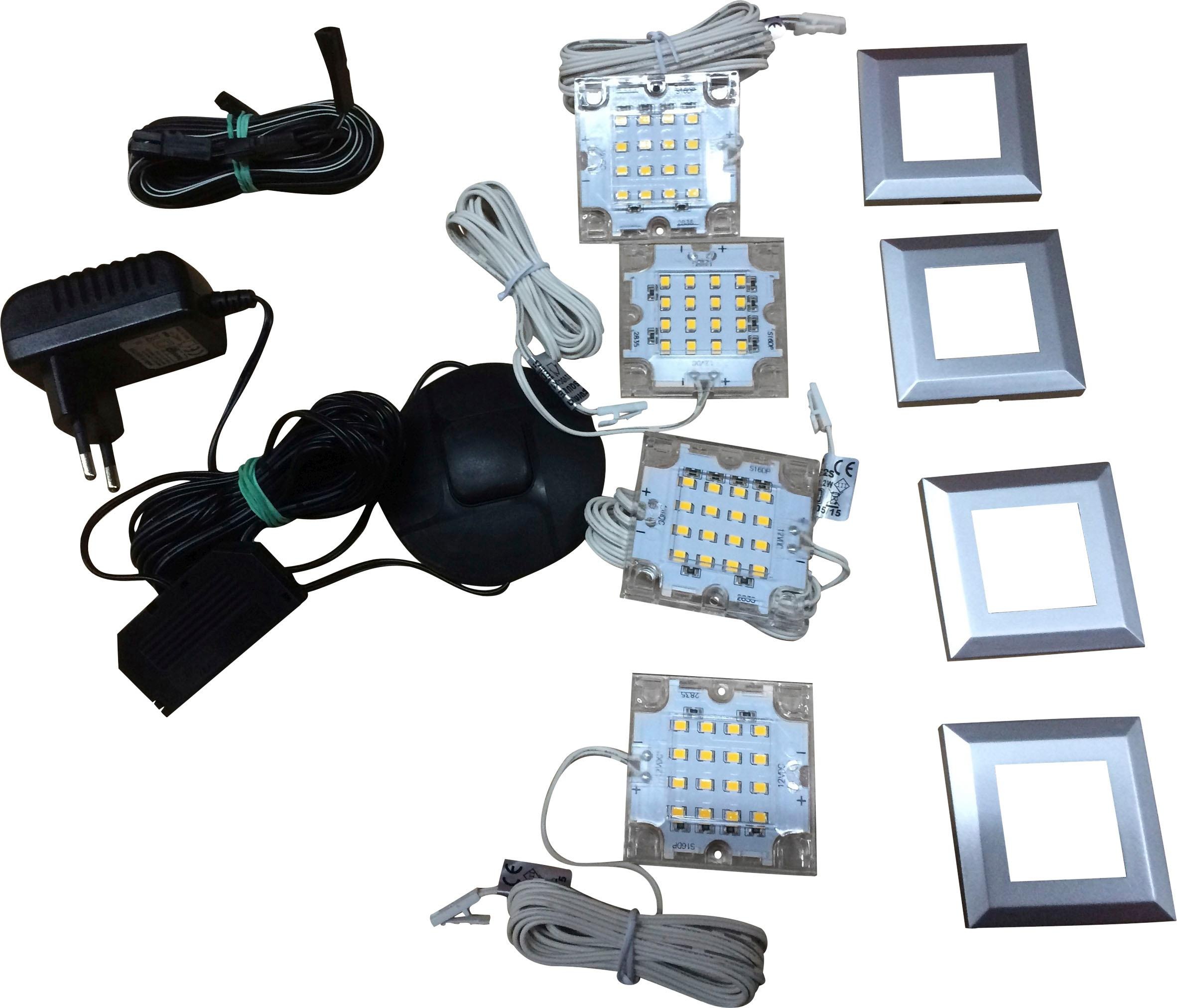 trendteam LED Schrankinnenraumbeleuchtung LED-Board 4 Stk. Warmweiß günstig online kaufen