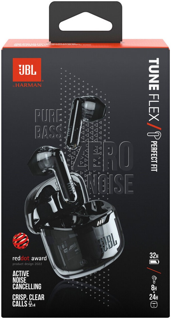 JBL wireless In-Ear-Kopfhörer »Tune Flex Ghost« Bluetooth Active Noise Cancelling (ANC)