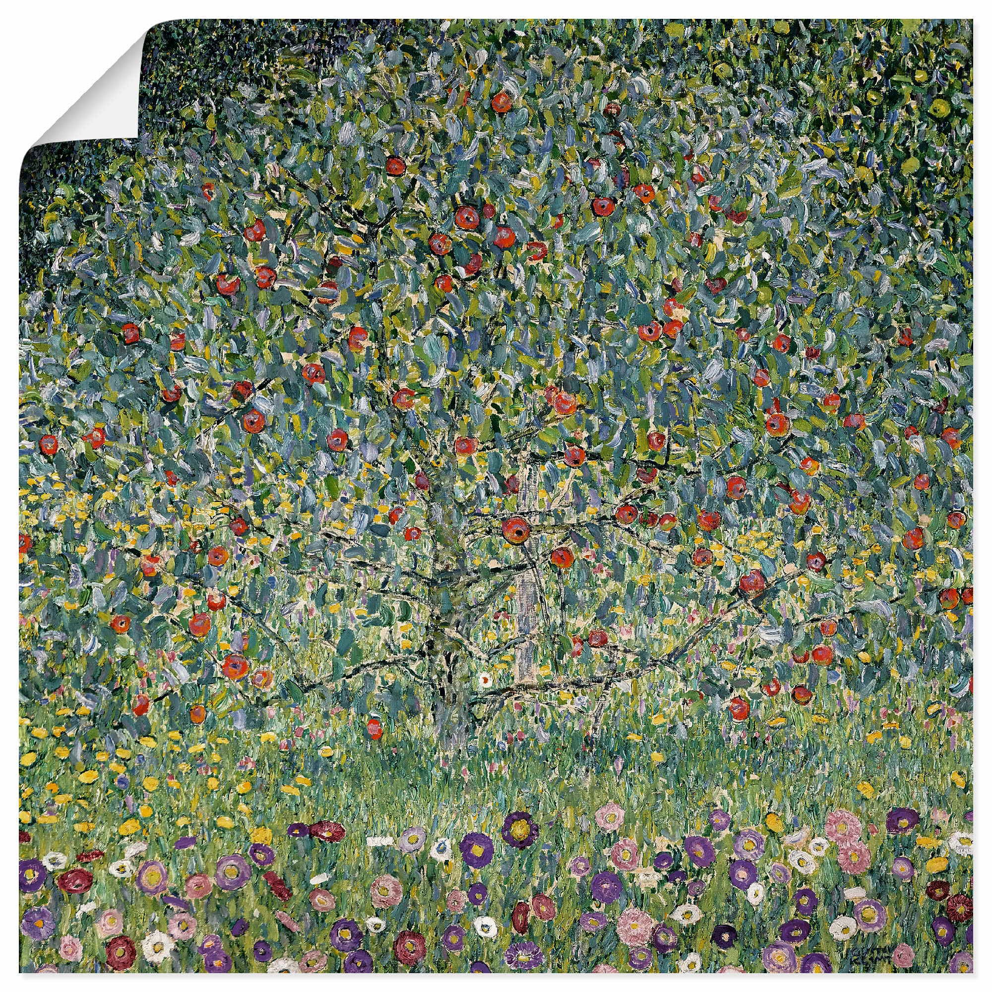 Artland Wandbild "Apfelbaum I. 1912" Bäume 1 Stk. tlg. als Alubild, Leinwan günstig online kaufen
