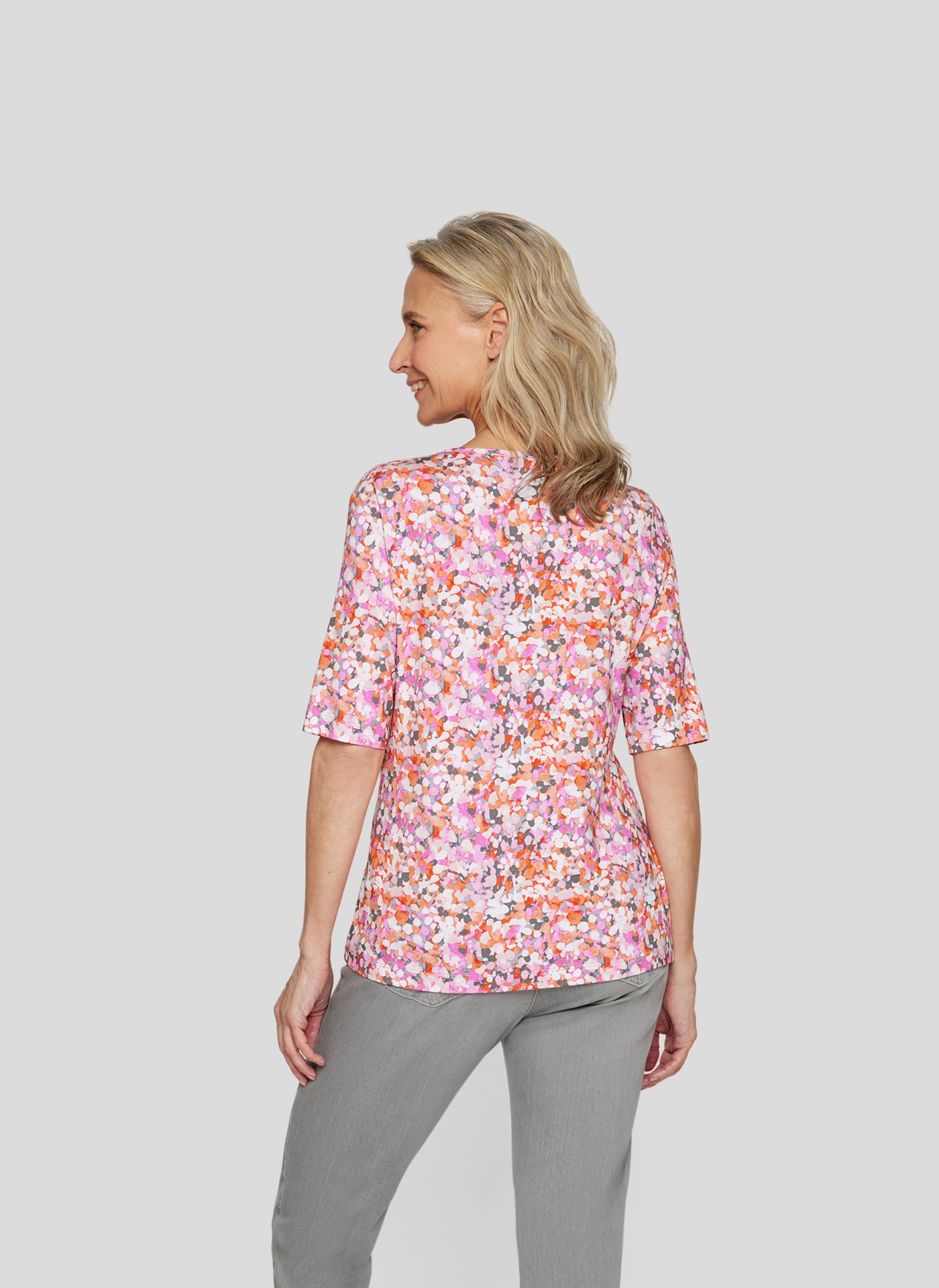 Rabe T-Shirt, mit All-Over Print