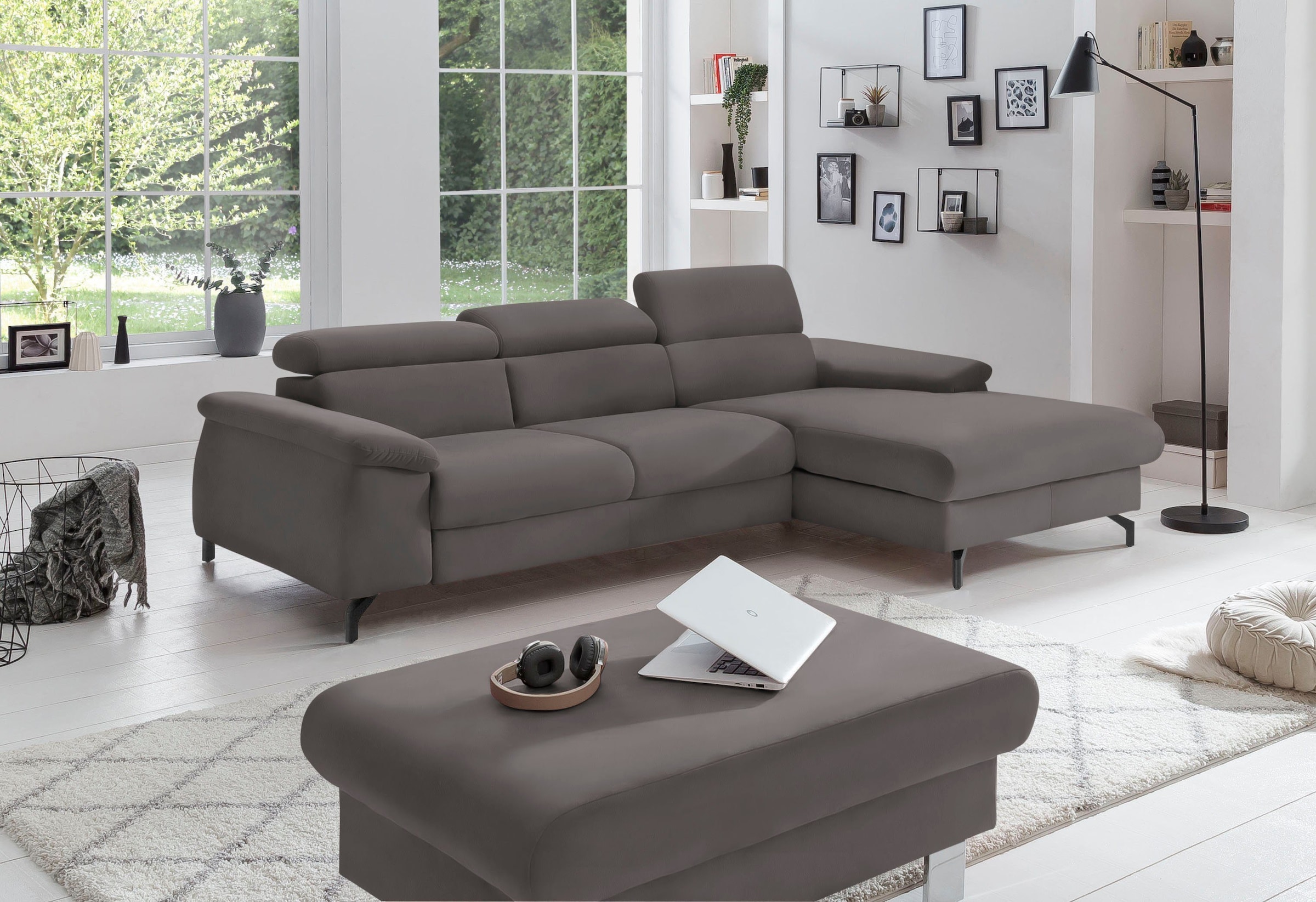 COTTA Polstergarnitur "Komaris L-Form", (Set), Set bestehend aus: Ecksofa m günstig online kaufen
