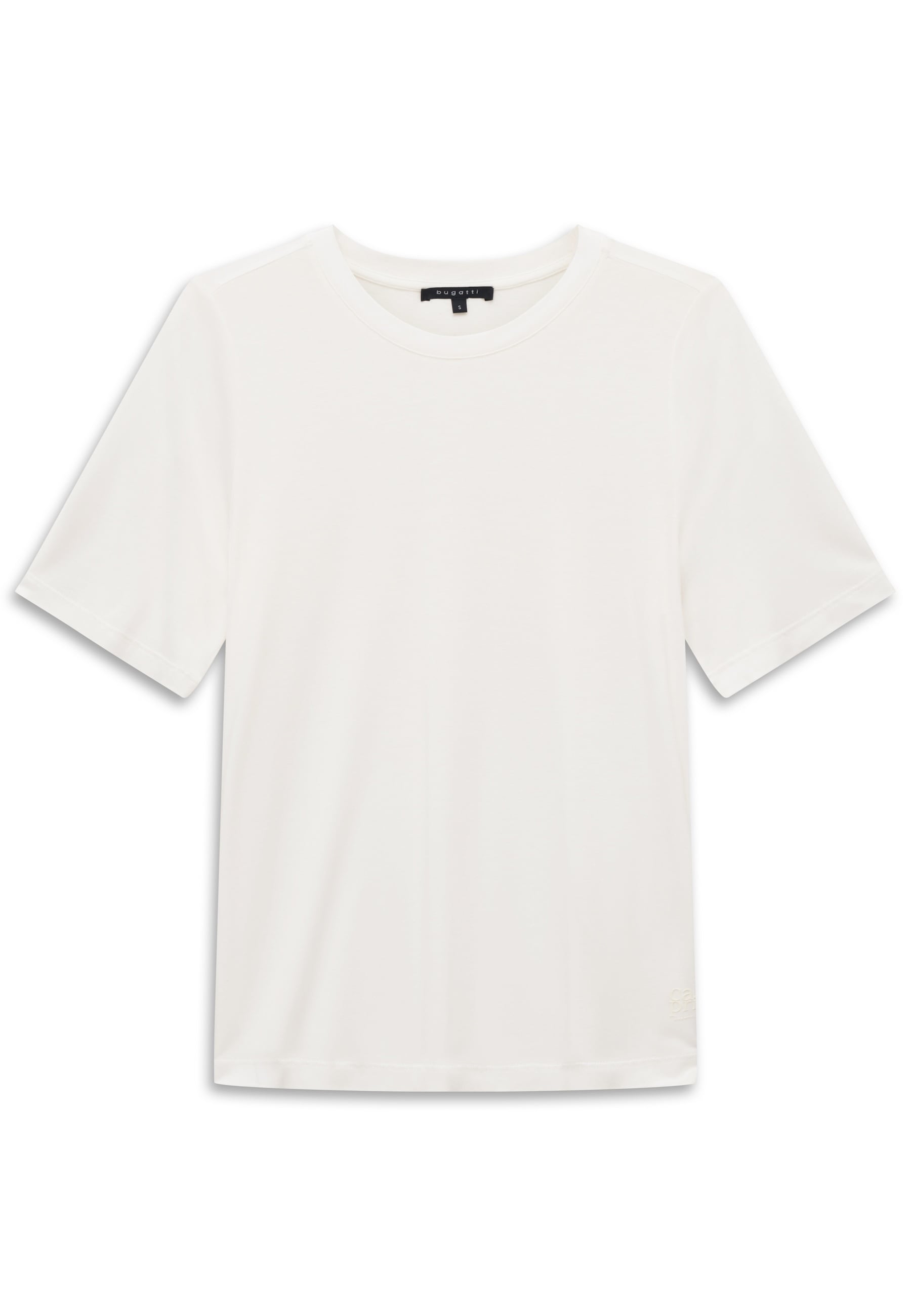 bugatti T-Shirt aus 100% Viskose mit Rundhalsausschnitt