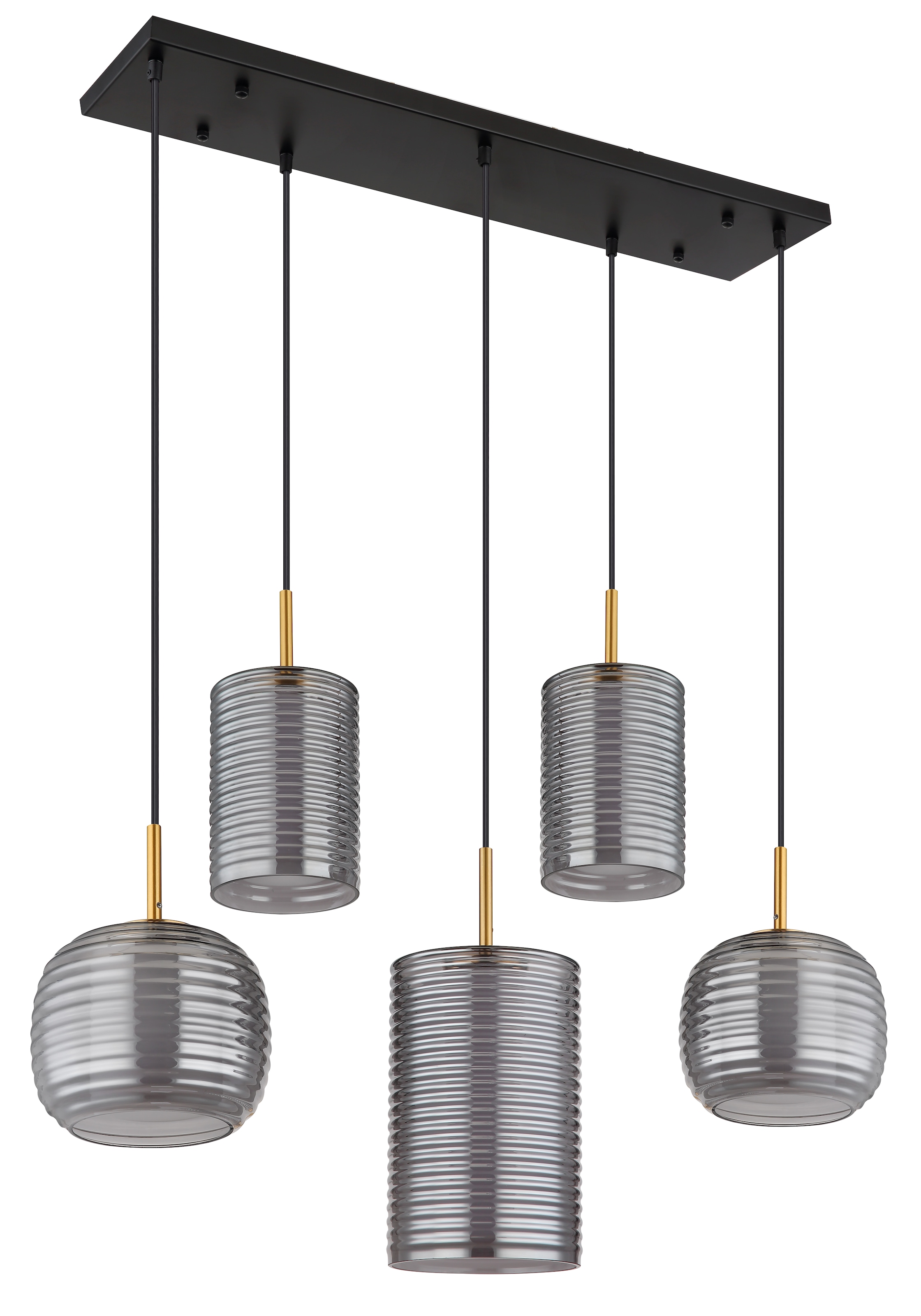 GLOBO LIGHTING LED Pendelleuchte »LAMPIGNA«, Leuchtmittel LED-Modul | LED fest integriert, Hängelampe/Hängeleuchte/Wohnzimmer/Esstisch/rauchfarben