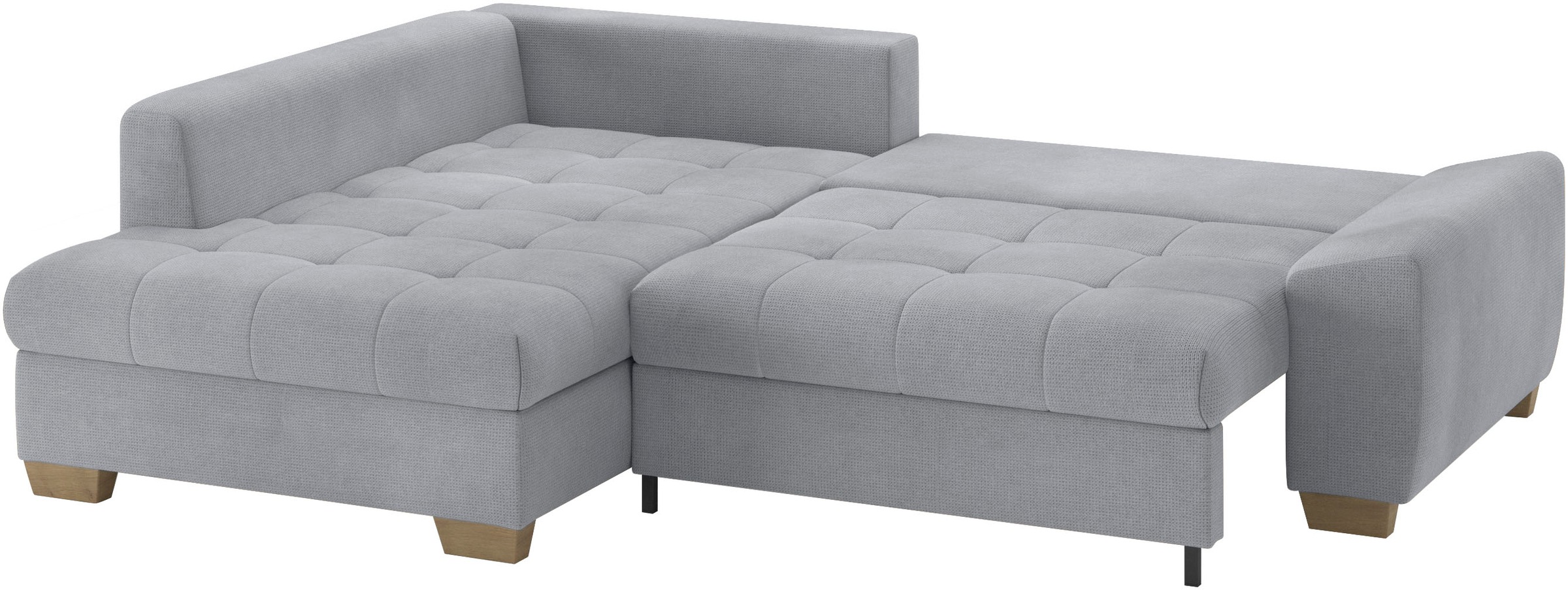 Mr. Couch Ecksofa »Nikita II, L-Form«, Wahlweise mit Bettfunktion, Bettkasten & RGB-LED-Beleuchtung
