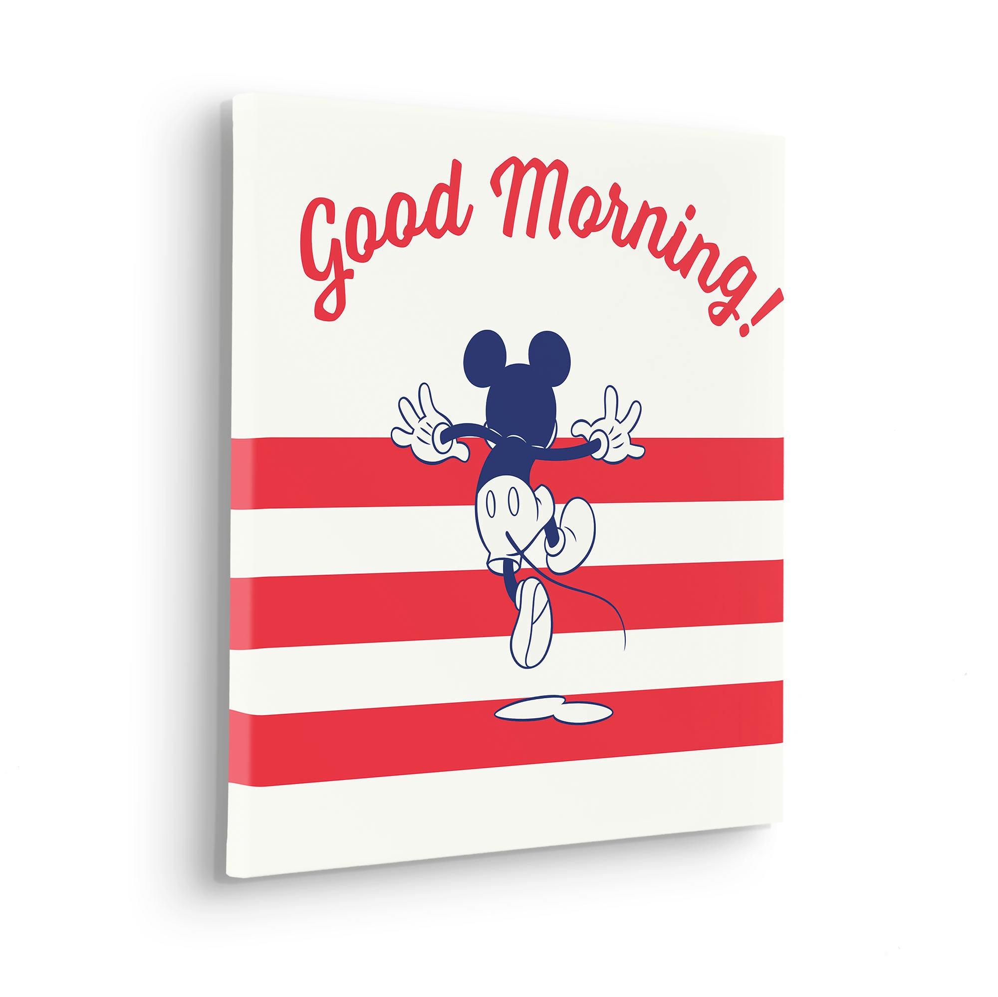 Komar Leinwandbild "Mickey Good Morning - Größe 40 x 40 cm", Natur, (1 St.) günstig online kaufen