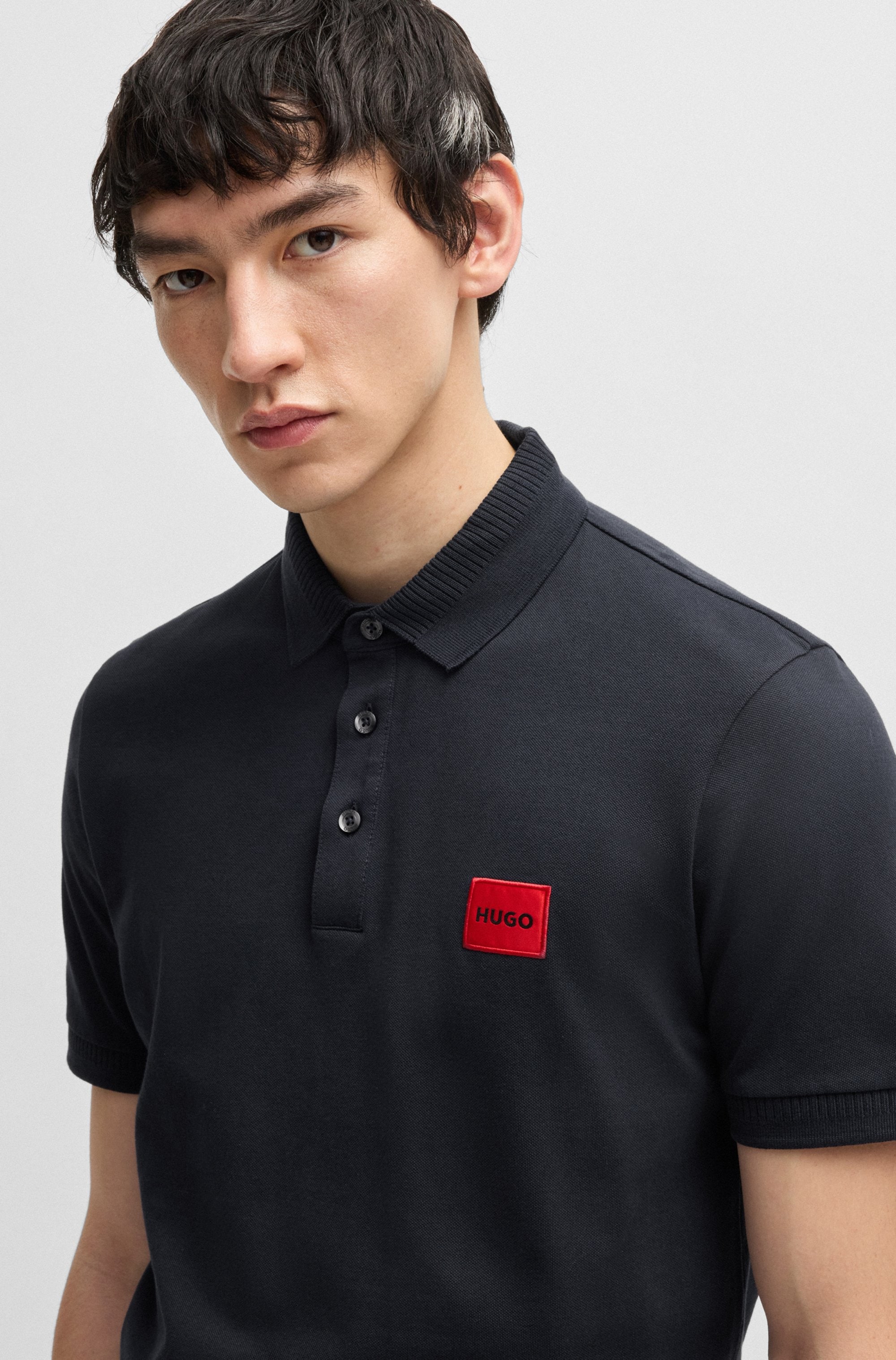 HUGO Poloshirt »Dereso« Slim Fit, Kurzarm, HUGO Weblabel