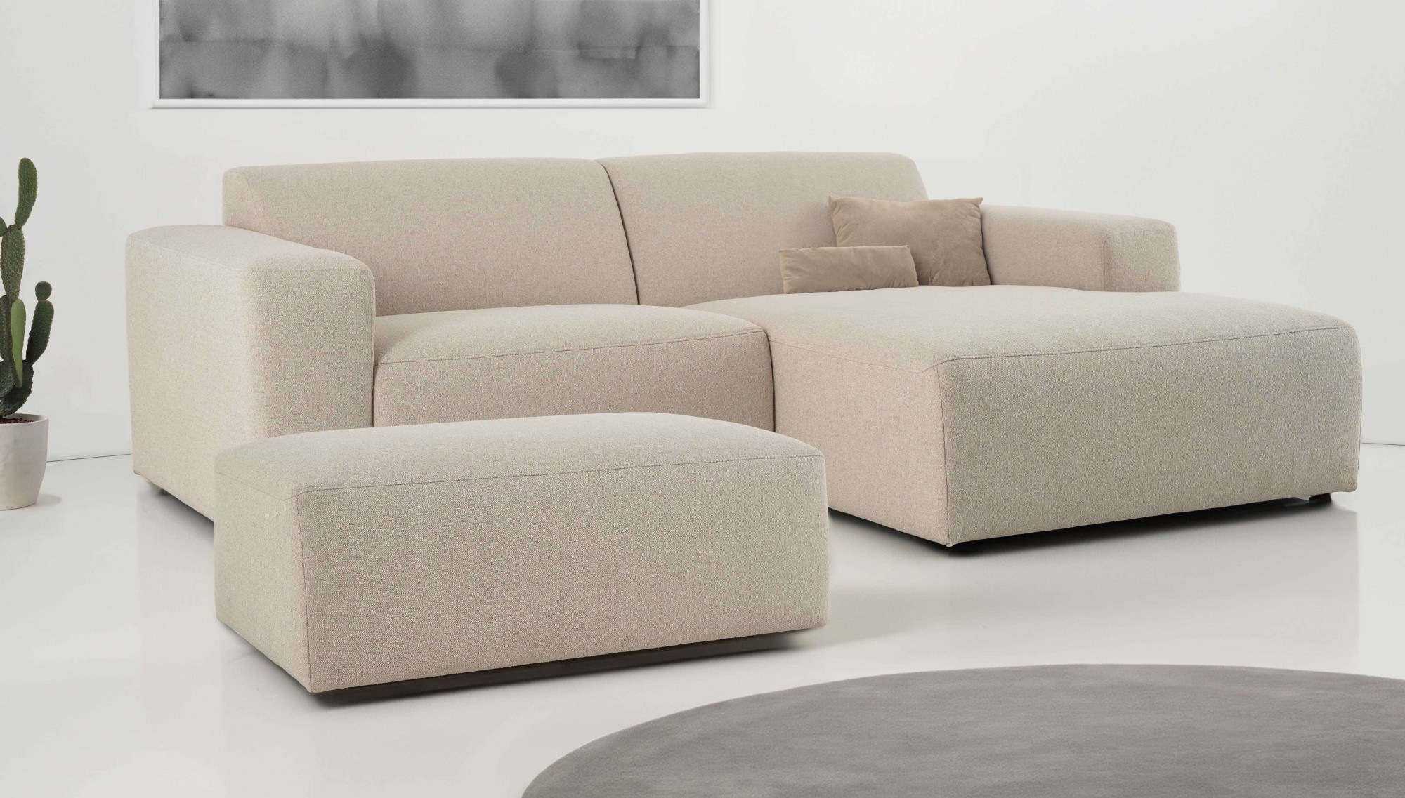 INOSIGN Ecksofa "Koa,228cm, L-Form, Modulsofa, Webstoff, Cord", Designsofa, günstig online kaufen