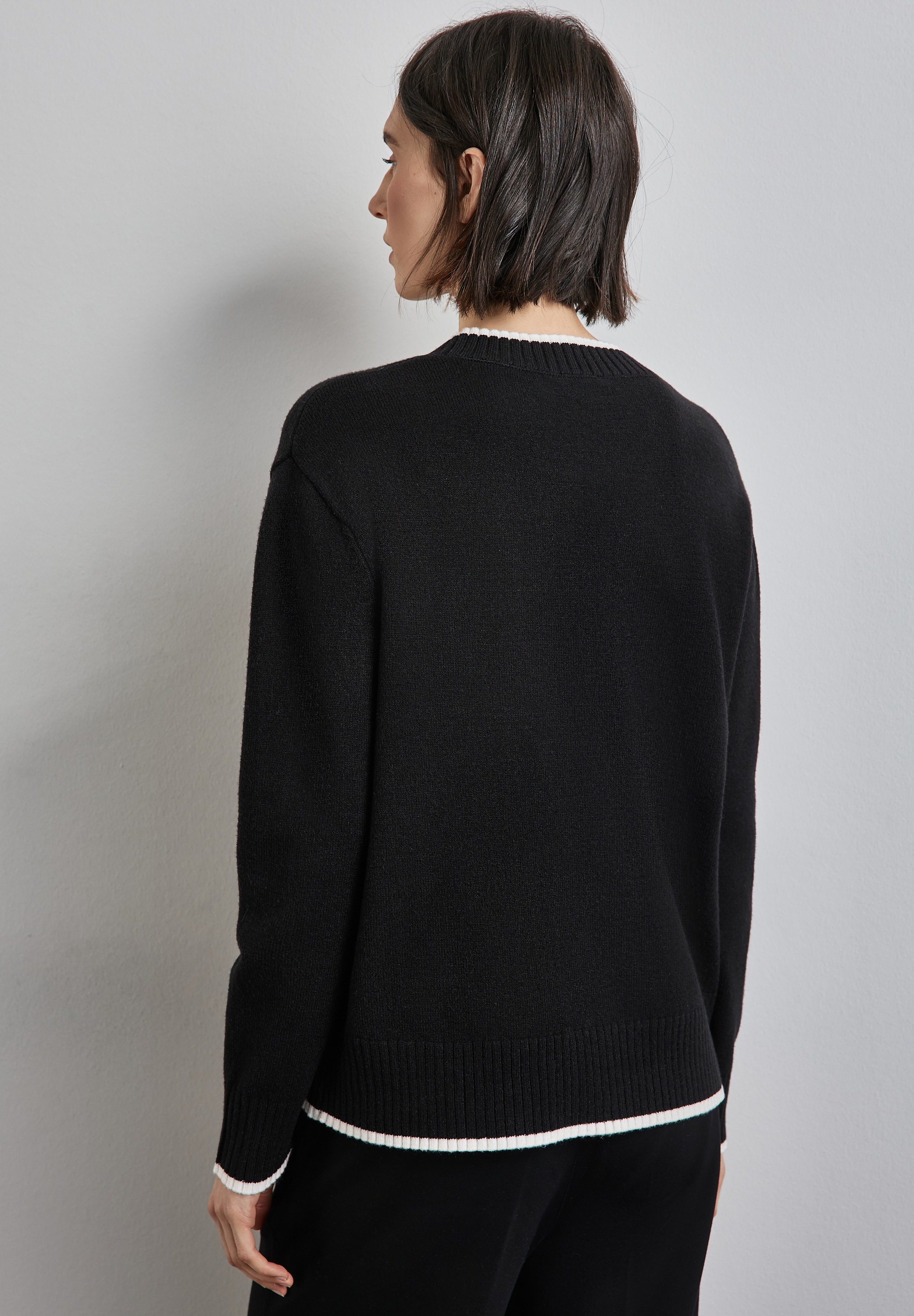 STREET ONE Strickpullover, aus softem Materialmix