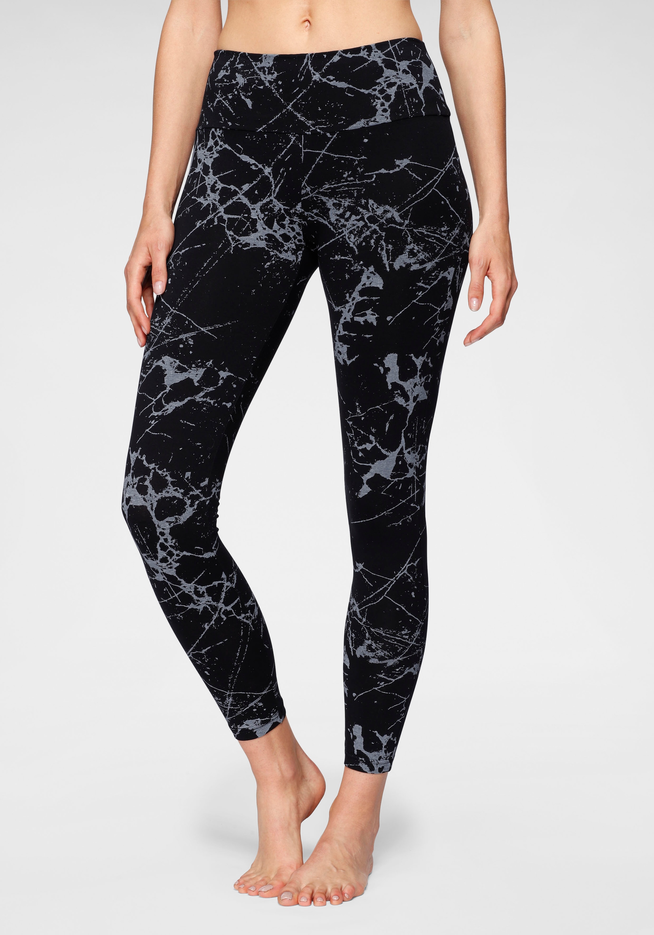 H.I.S Leggings, (2er-Pack), in bedruckt und uni, Loungewear