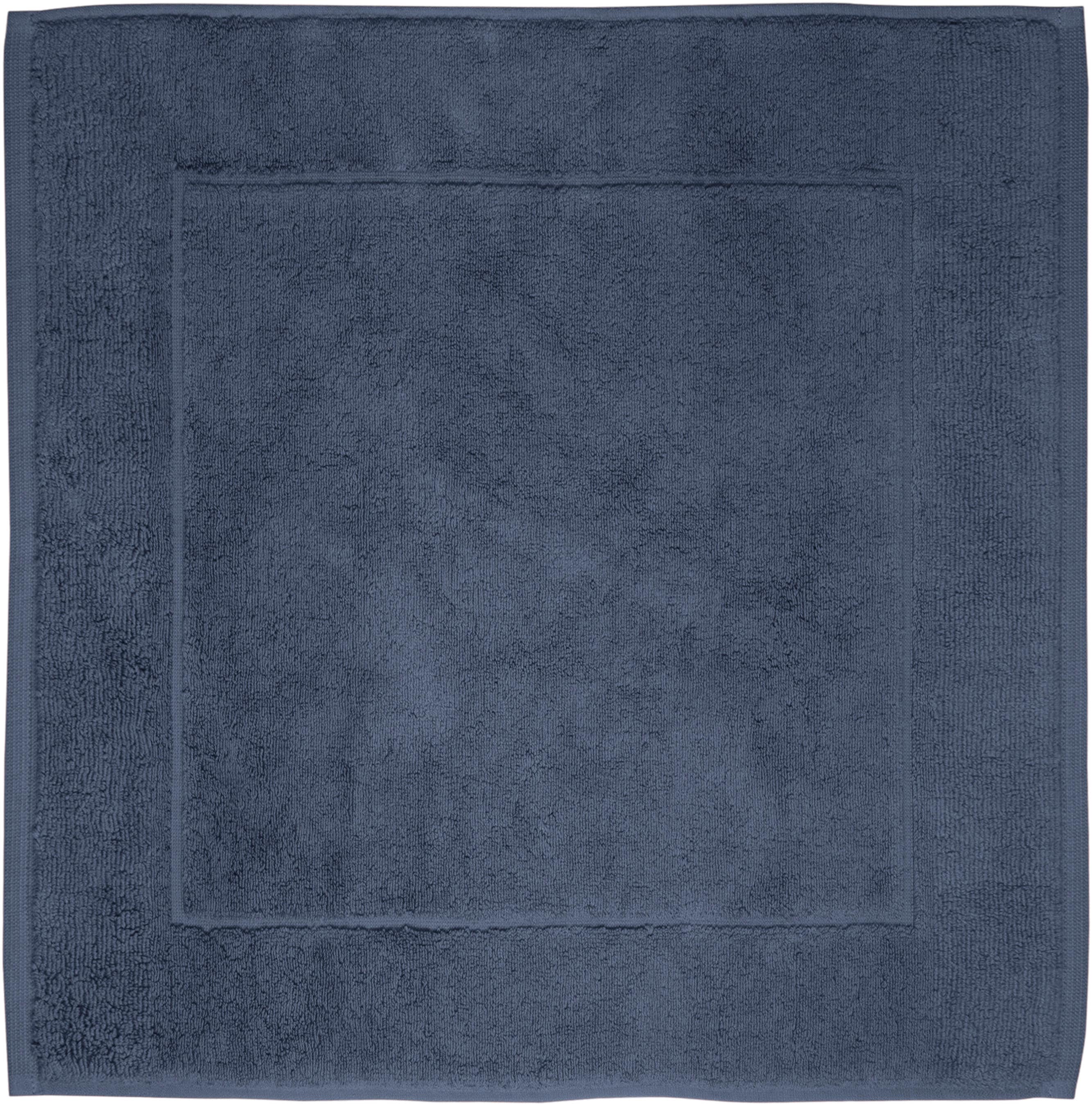 Badematte, H:11mm, blau, FRAMSOHN FROTTIER, Baumwolle, Badematten, "Uni Basic Hotelmatte", große Farbpalette, Hergestellt in Österreich,
